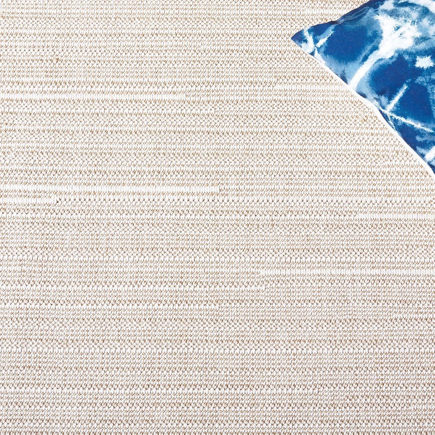 Safavieh Global 9 x 12 (ft) Synthetic Beige/Light Beige Rectangular Indoor/Outdoor Solid Area rug