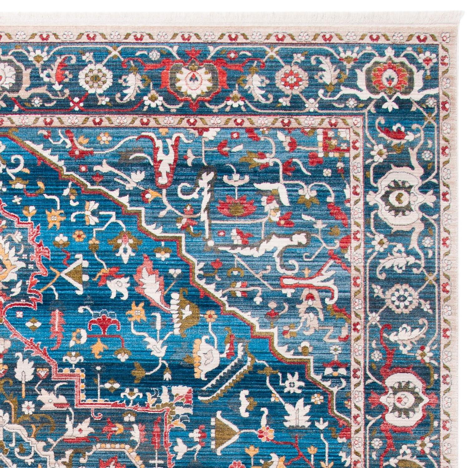 Vintage Persian VTP479 Power Loomed Indoor Area Rug - Blue/Ivory - 8'x10' - Safavieh
