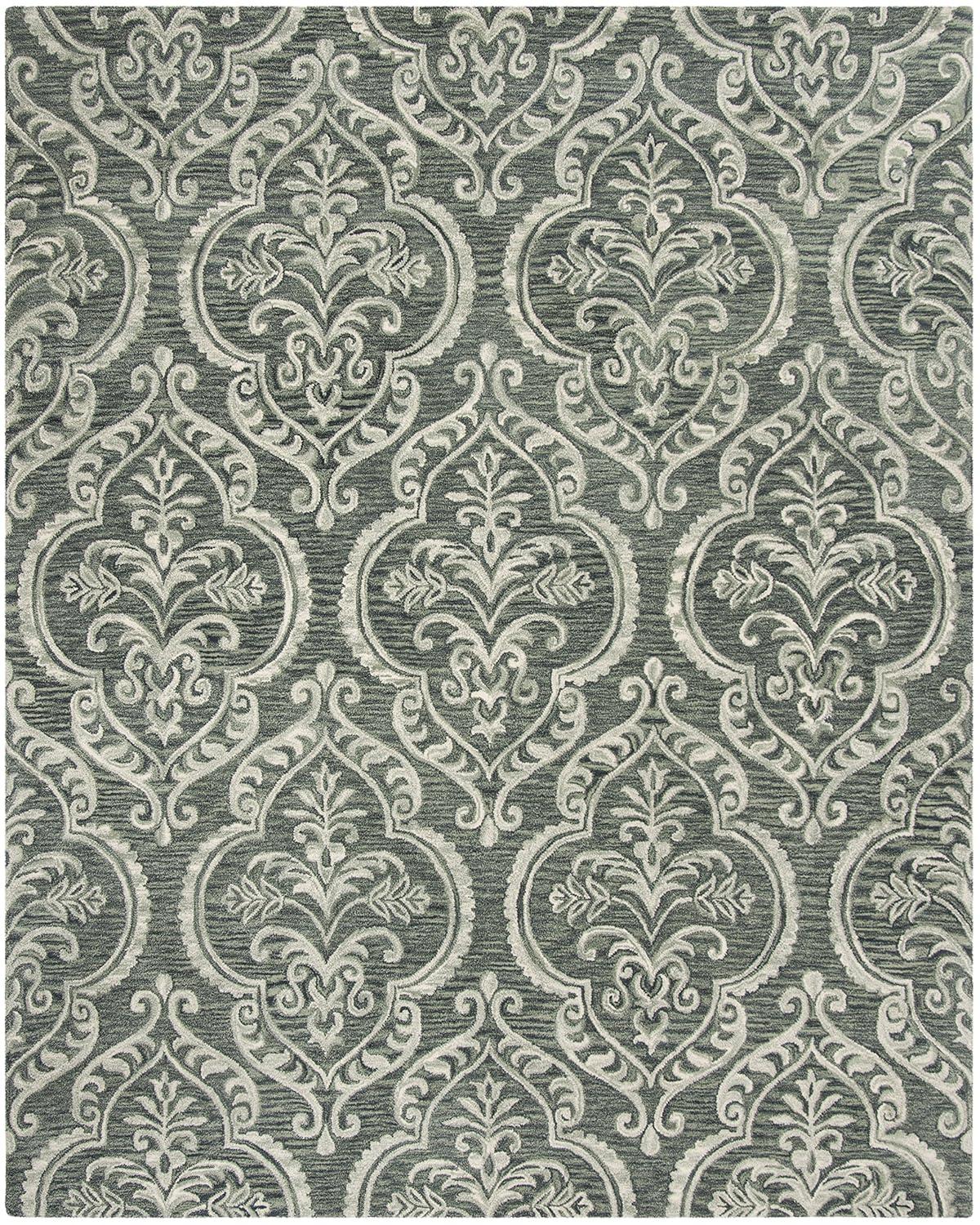 Blossom BLM603 Hand Tufted Area Rug - Blue/Sage - 8'x10' - Safavieh.