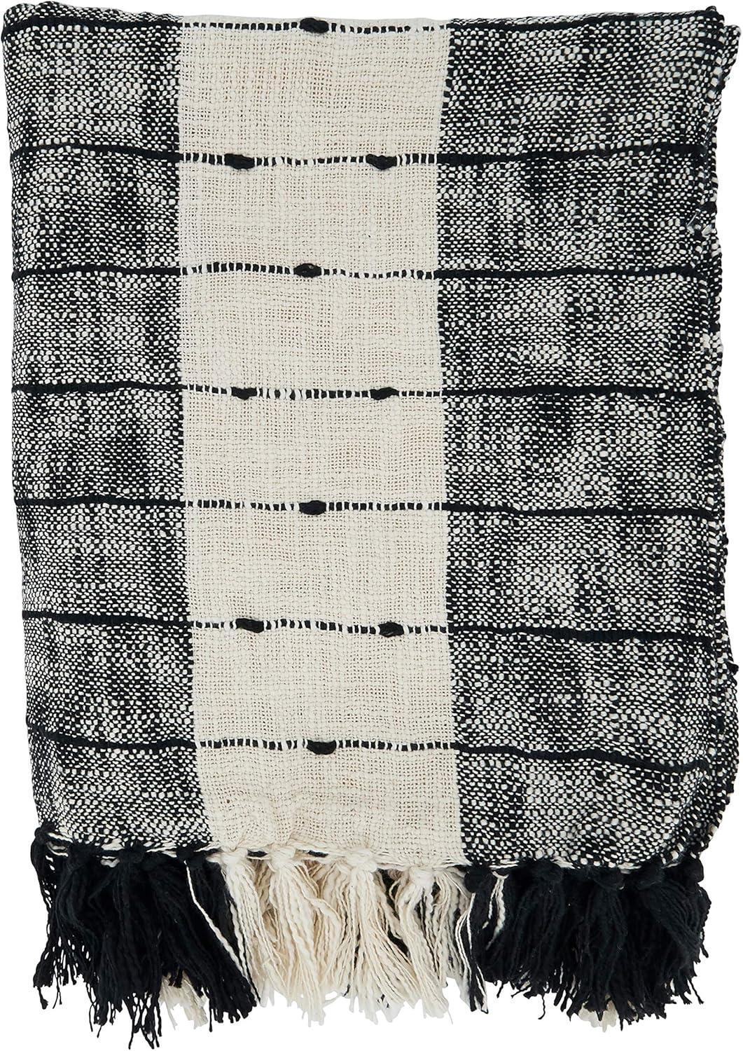 Saro Sevan Collection Hand Woven Throw Blanket