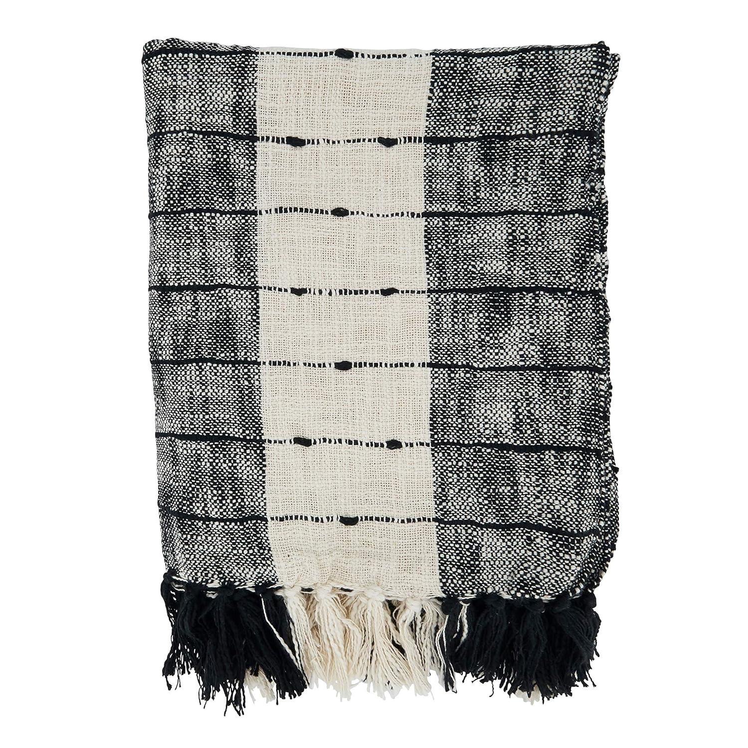 Saro Sevan Collection Hand Woven Throw Blanket