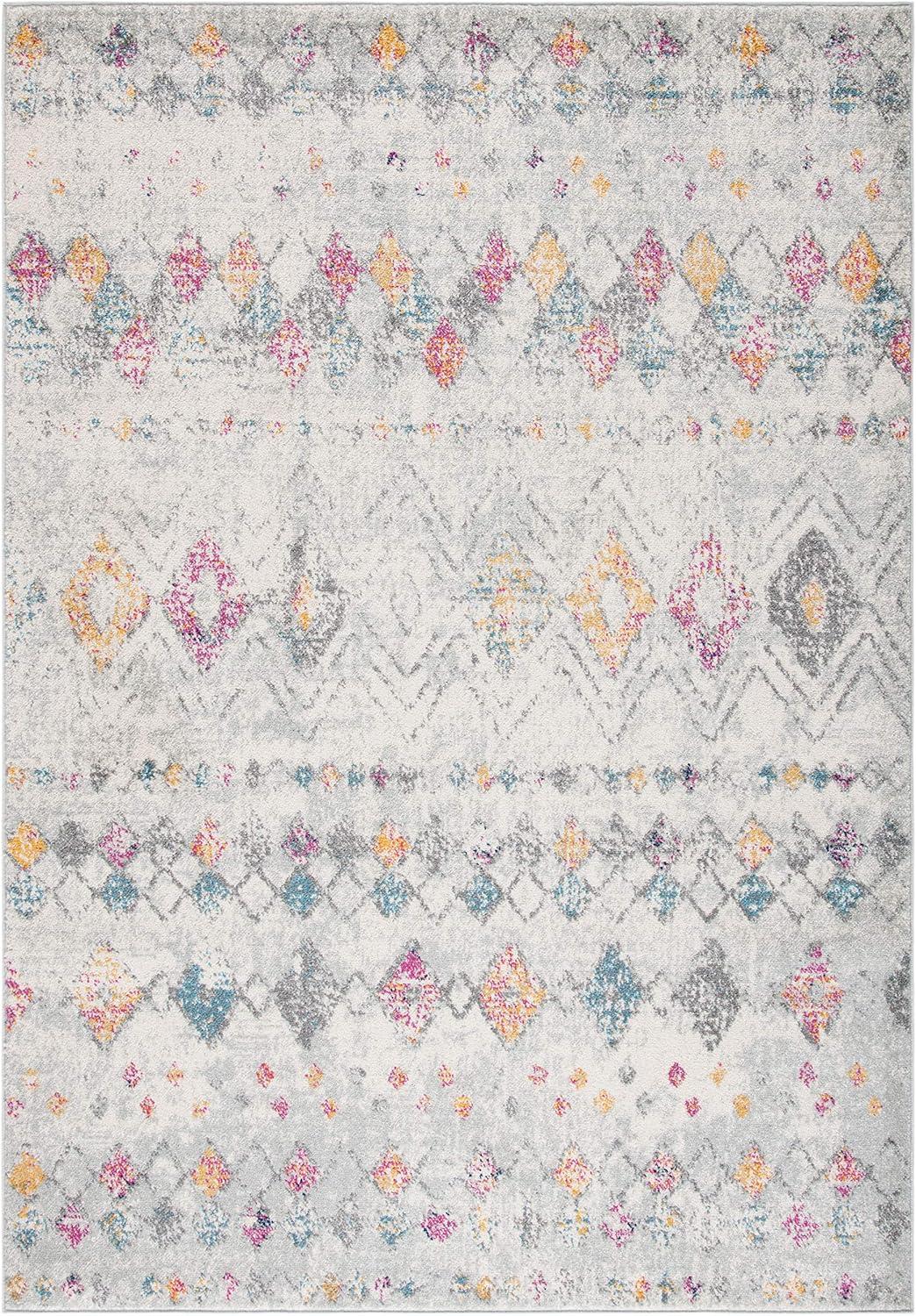 Madison 700 MAD798 Power Loomed Indoor Area Rug - Grey/Gold - 9'x12' - Safavieh