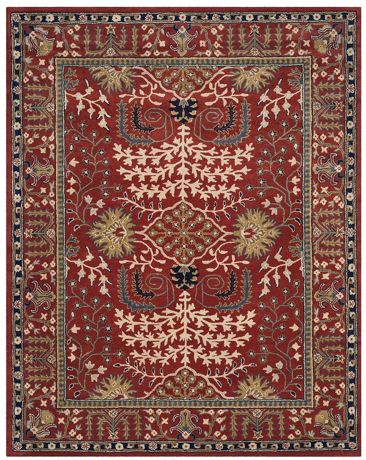 Antiquity AT64 Hand Tufted Area Rug - Red/Multi - 4'x6' - Safavieh.