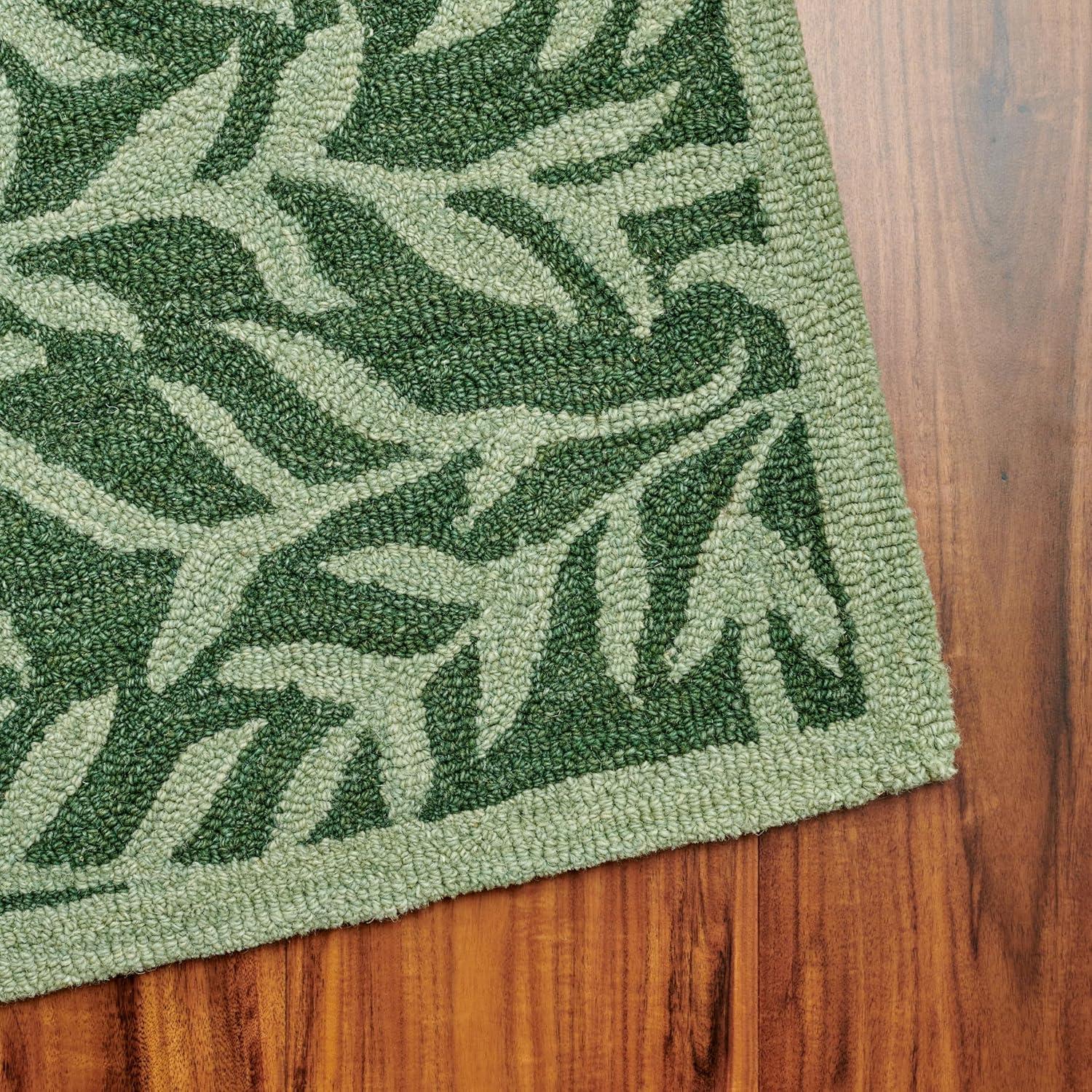 Martha Stewart Rugs Martha Stewart Hand Tufted Wool/Cotton Floral Rug in Ivory/Beige