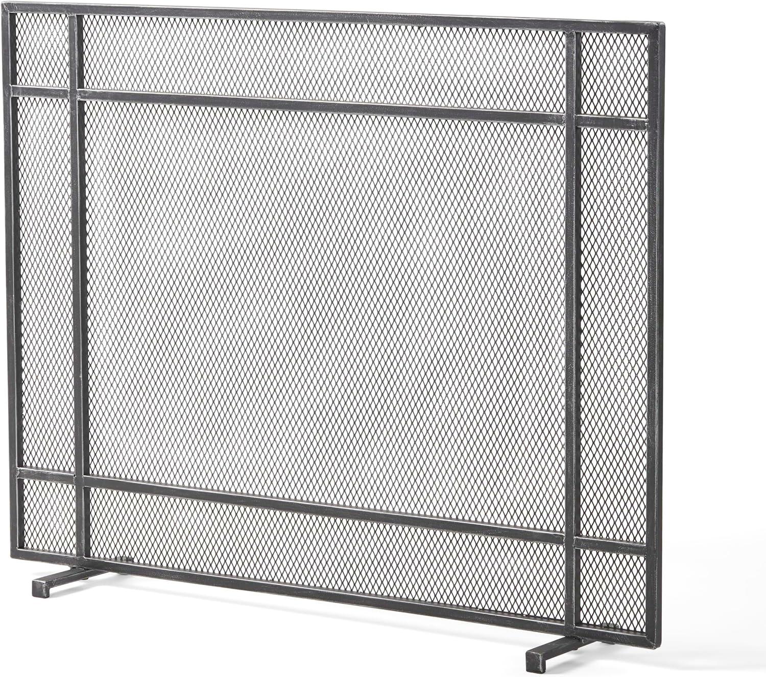 Markus Modern Single Panel Iron Firescreen