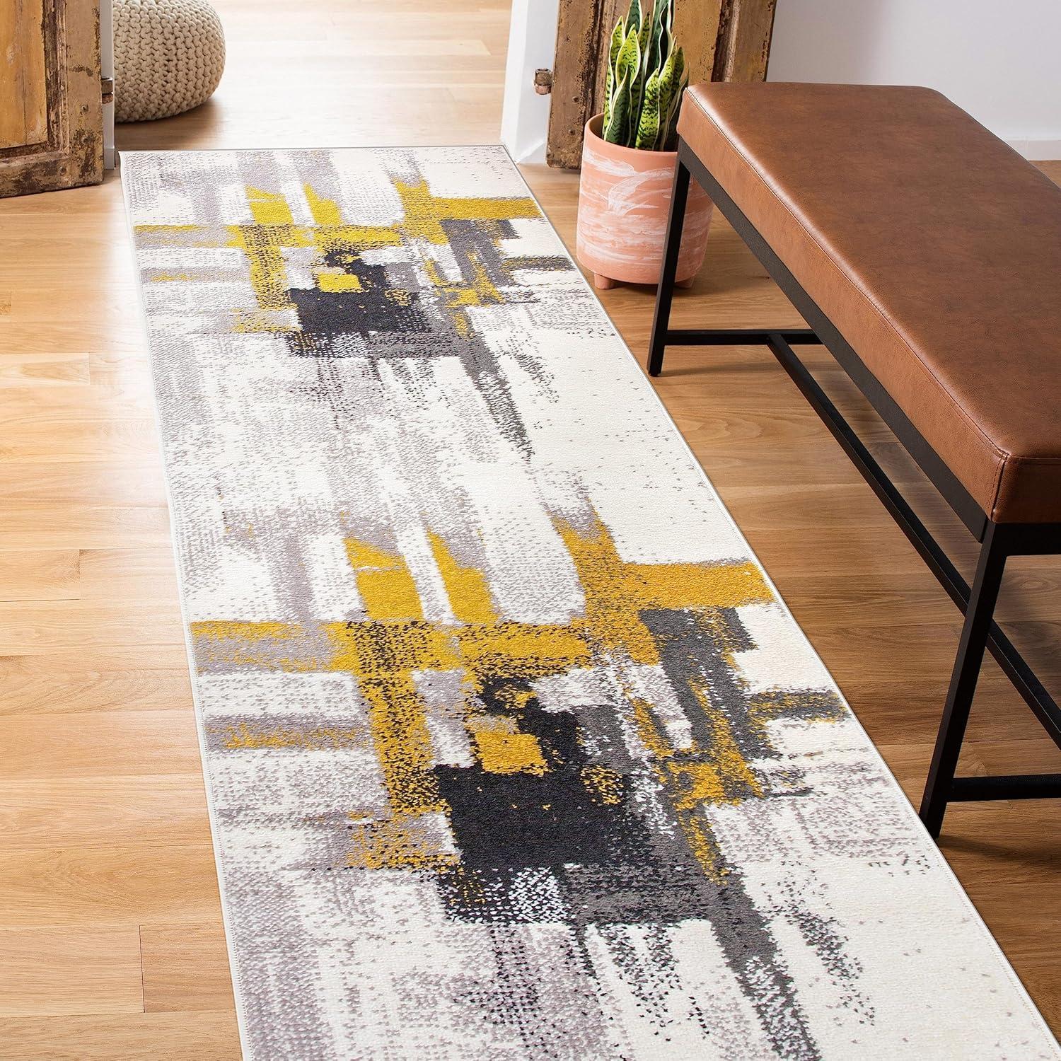 World Rug Gallery Contemporary Modern Abstract Area Rug