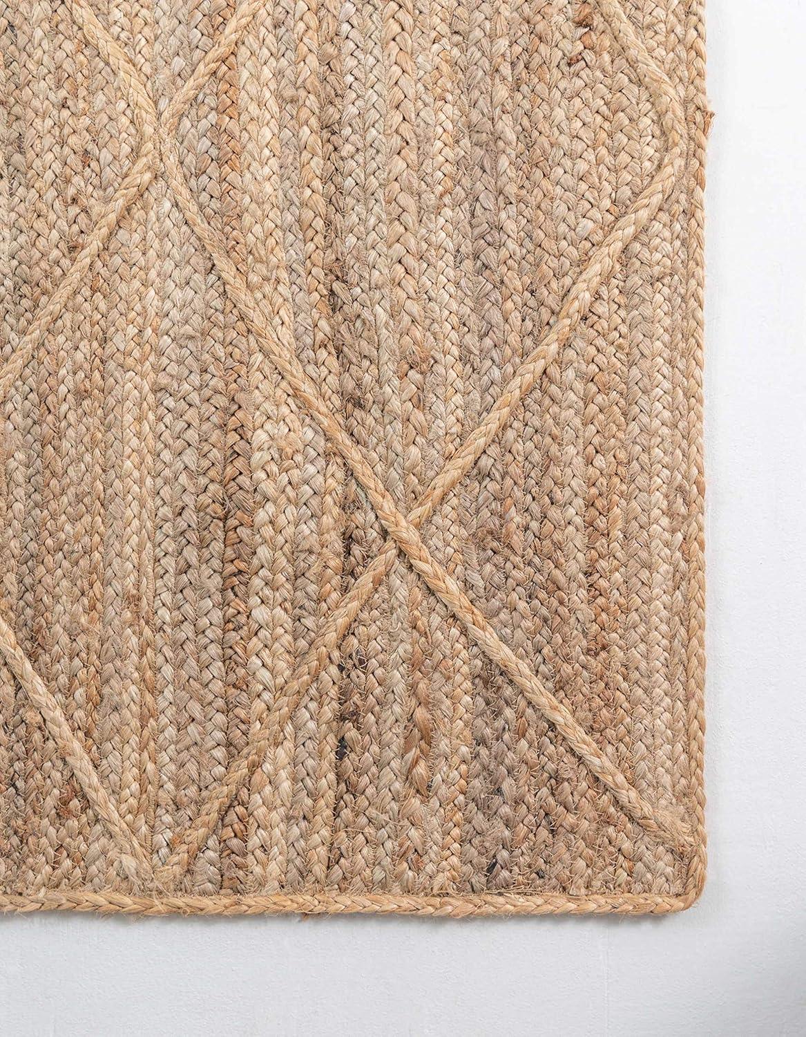 Unique Loom Braided Jute Area Rug