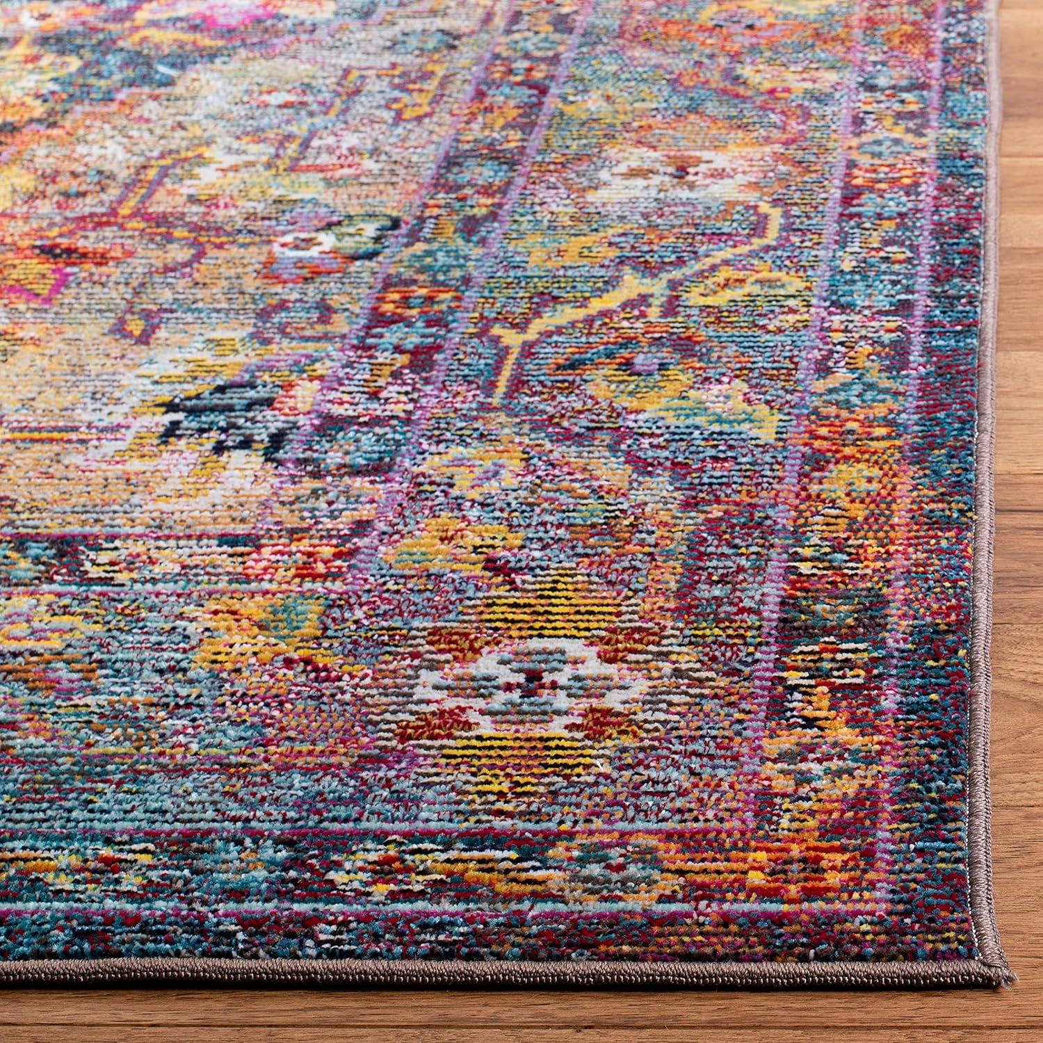 Crystal CRS507 Power Loomed Area Rug - Navy/Light Blue - 5'x8' - Safavieh.