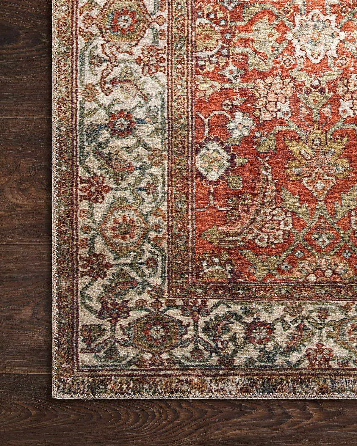 Layla Ocean Multicolor Synthetic Rectangular Accent Rug