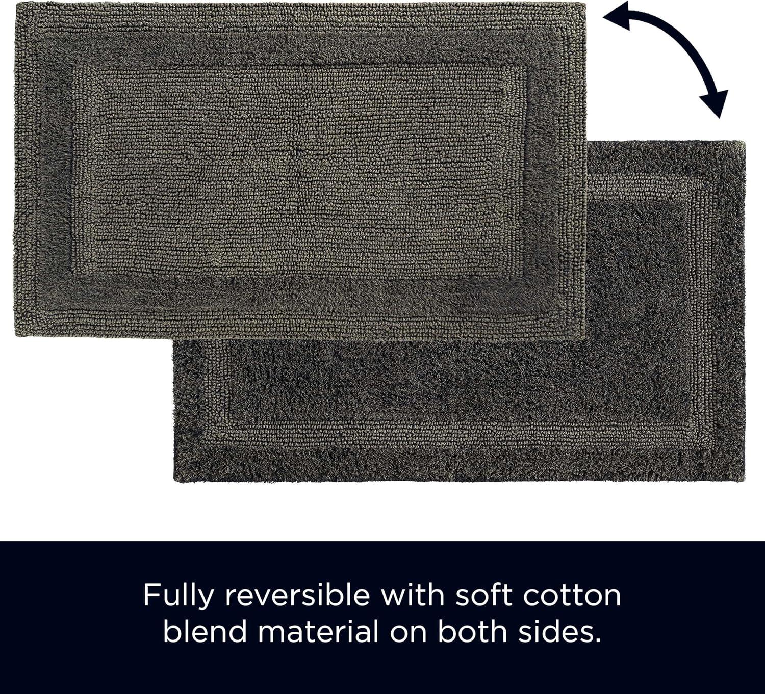 French Connection French Connection Hearn Rectangle Cotton Blend Bath Rug