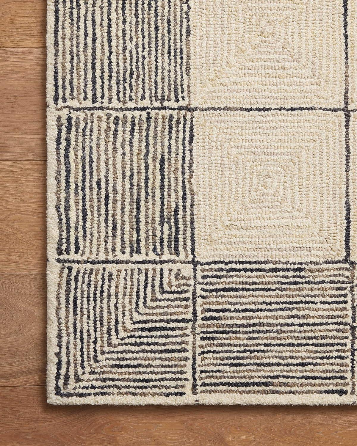 Chris Loves Julia x Loloi Francis Collection FRA-02 Cream / Black, ContemporaryArea Rug