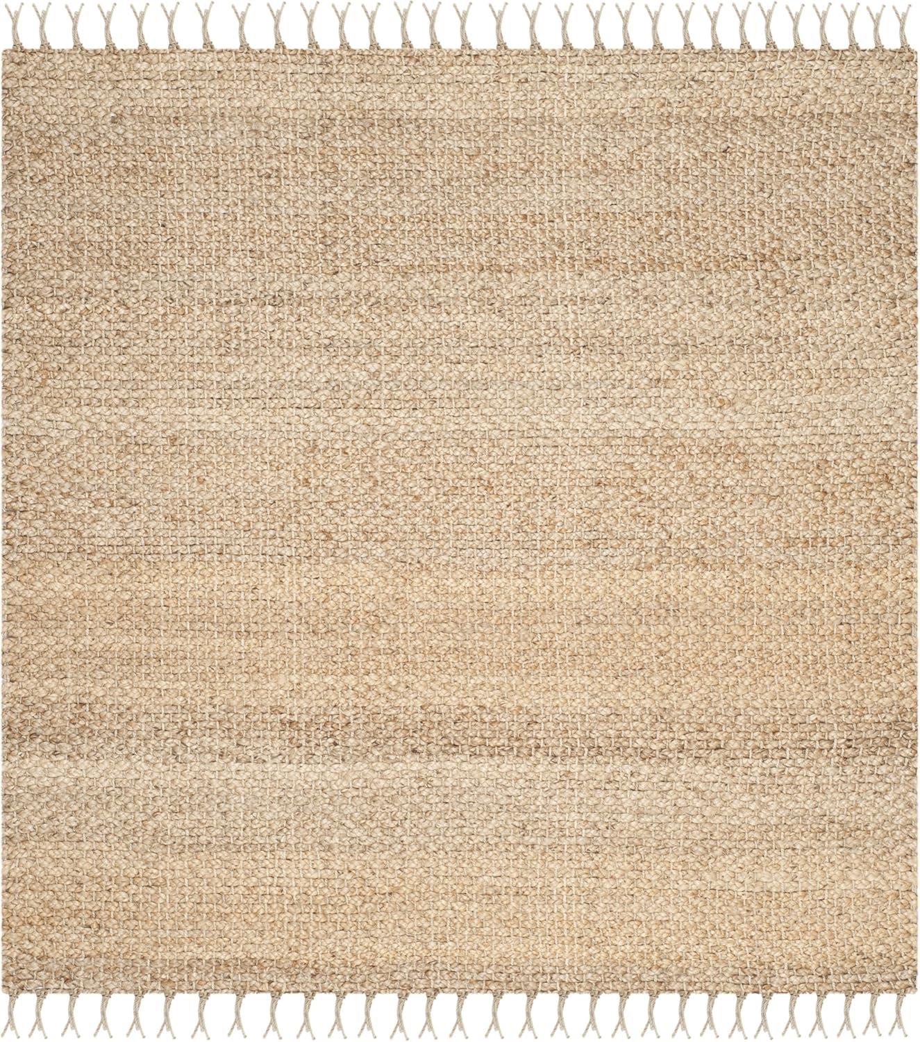 Natural Fiber NF733 Hand Woven Indoor Area Rug - Natural - 4'x4' - Safavieh.