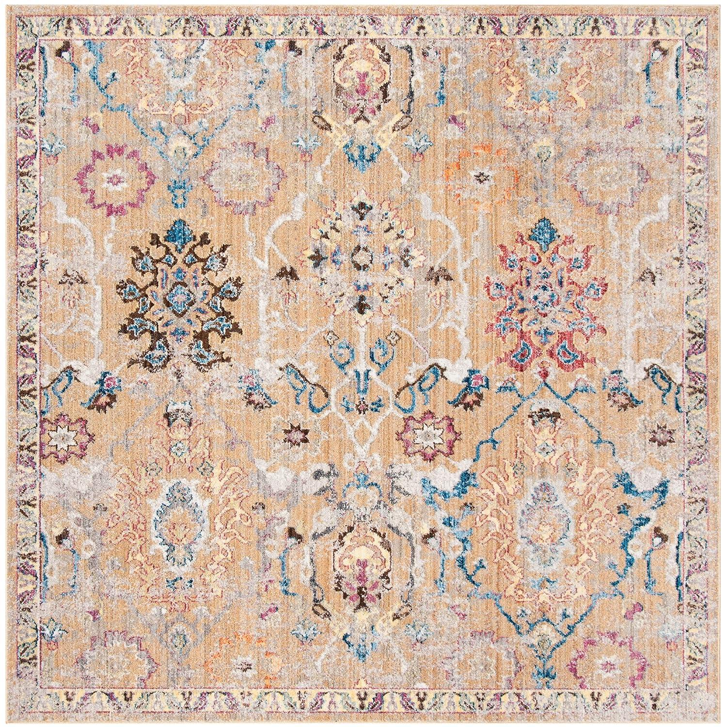 Bristol BTL347 Power Loomed Indoor Runner Rug - Grey/Blue - 2'3"x10' - Safavieh