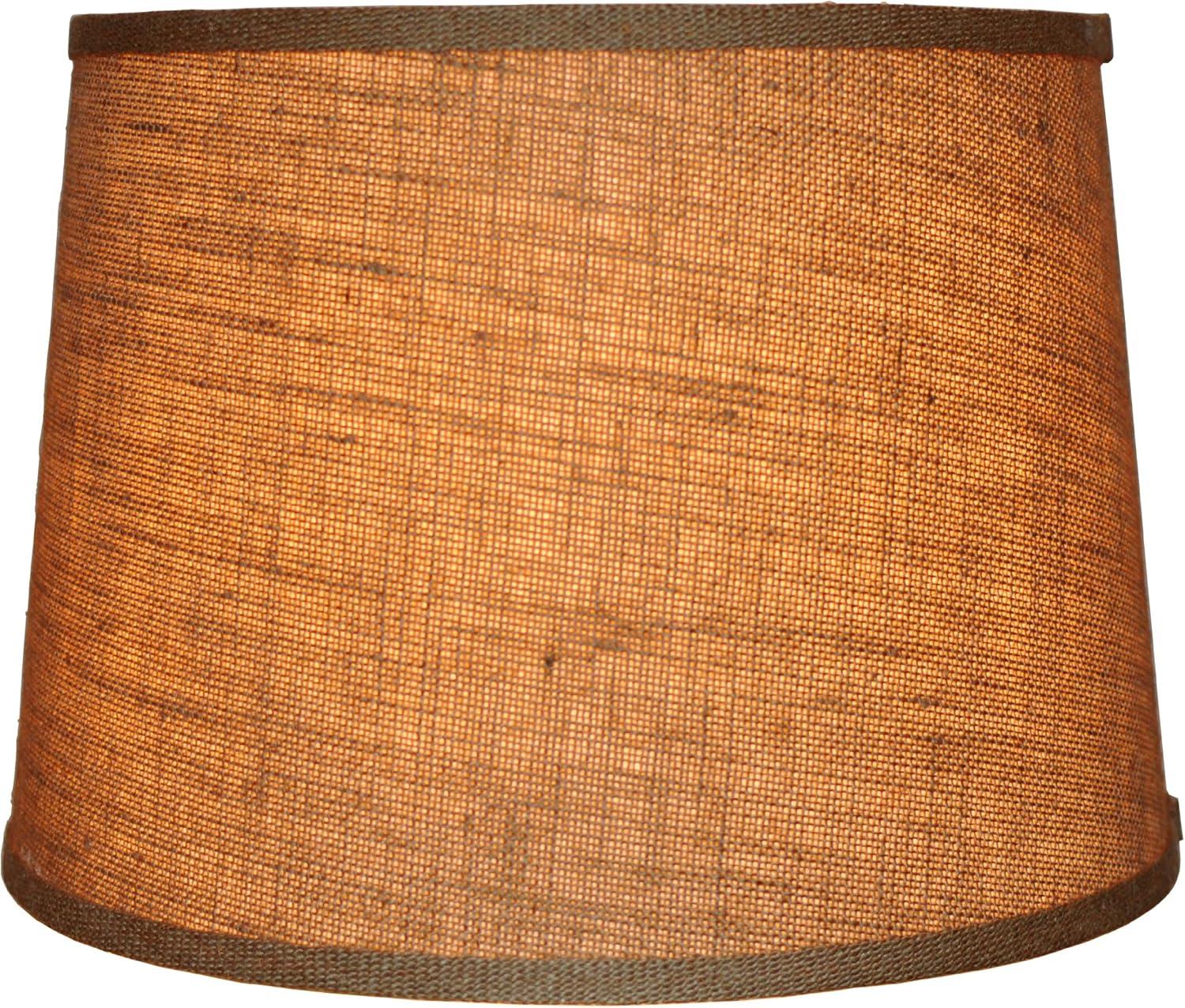 Urbanest French Drum Burlap Lampshade, Natural, 14"x16"x11"