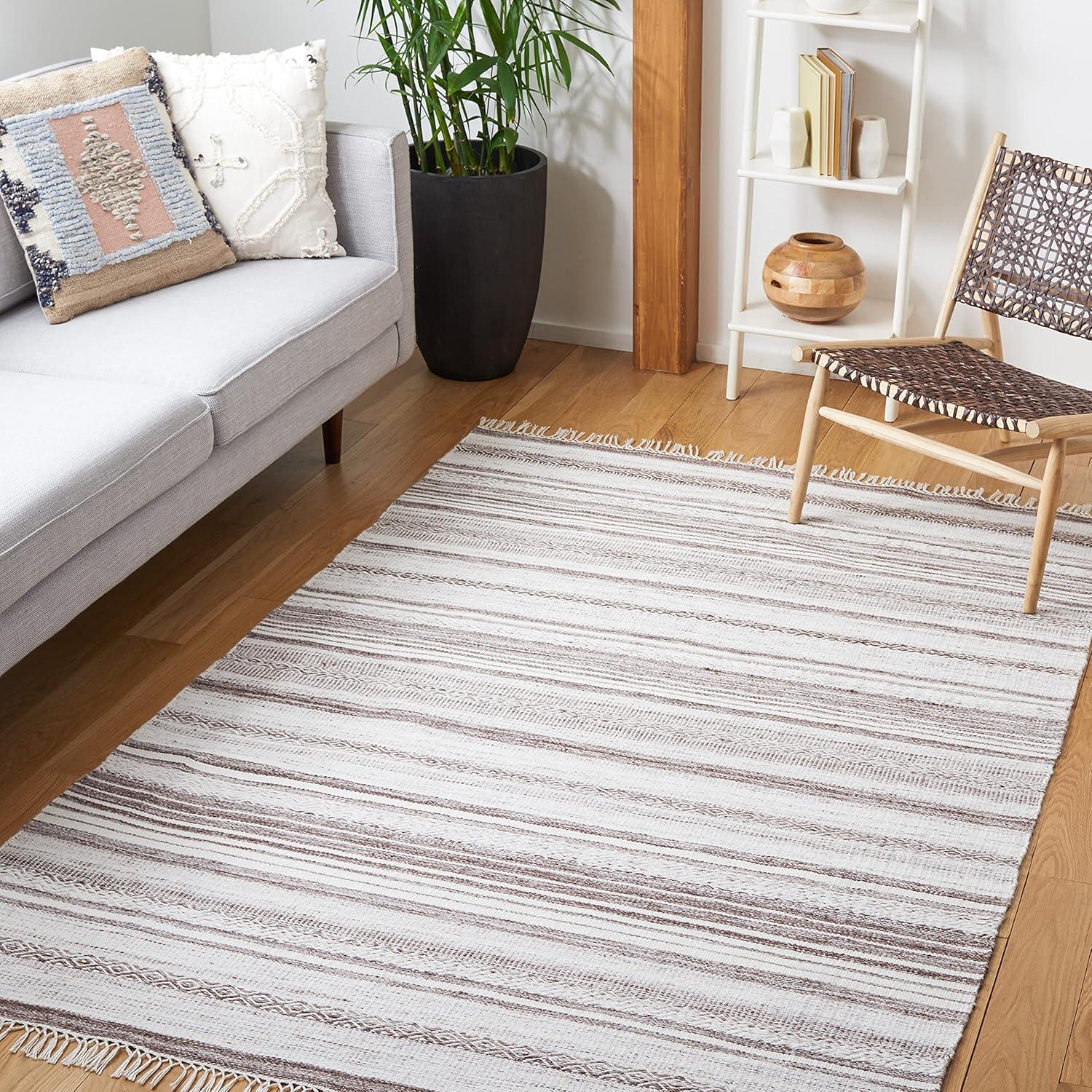 Foundry Select Striped Kilim Flat Weave Performance Striped Rug