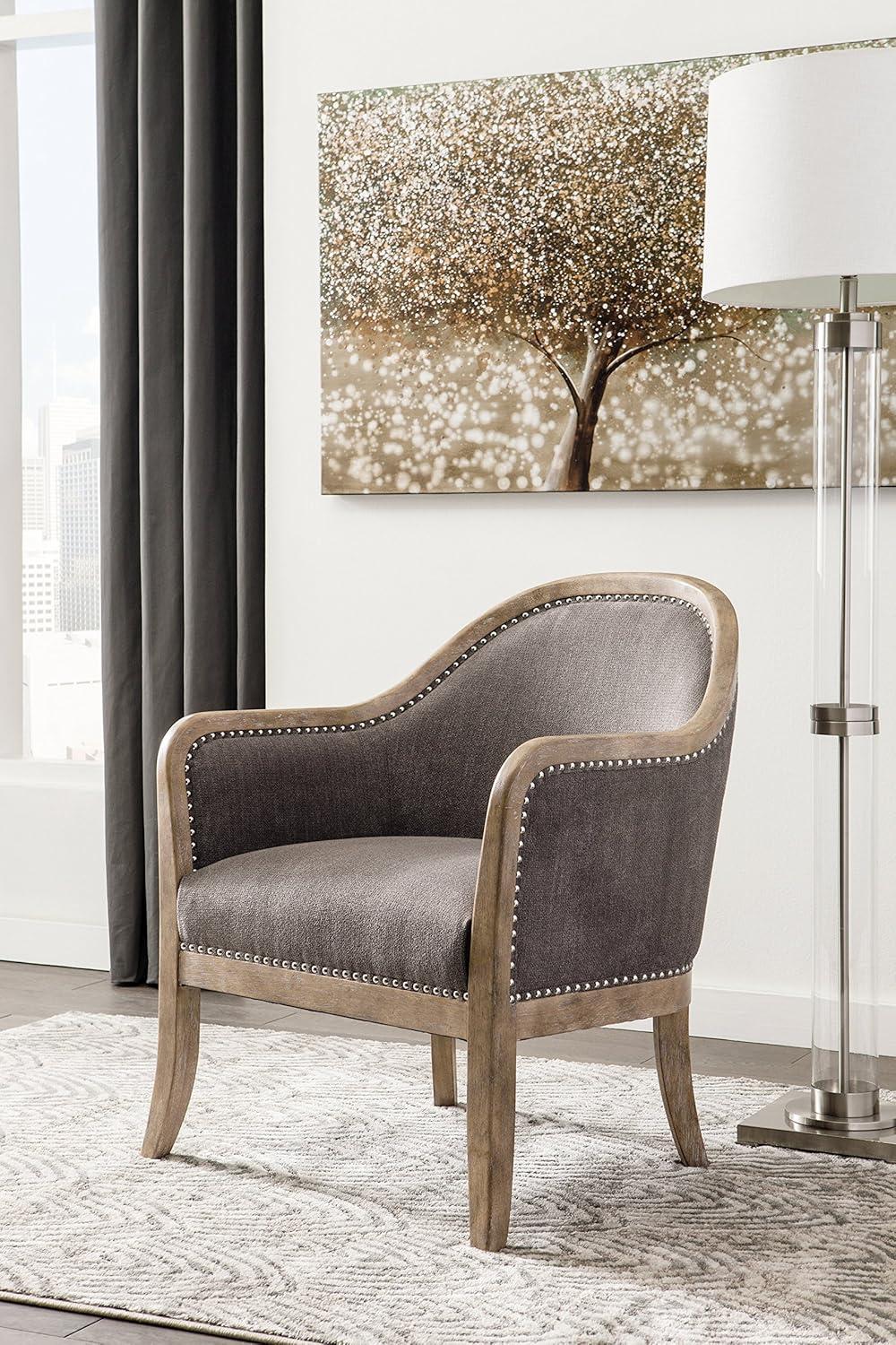 Signature Design by Ashley Contemporary Engineer Accent Chair  Brown