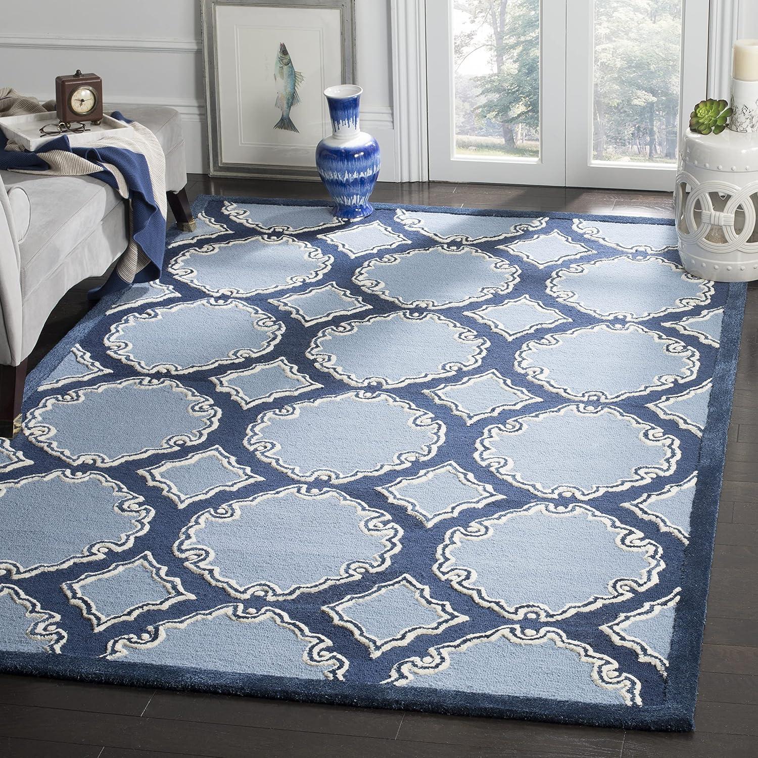 Bella Hand Tufted Wool Geometric Rug