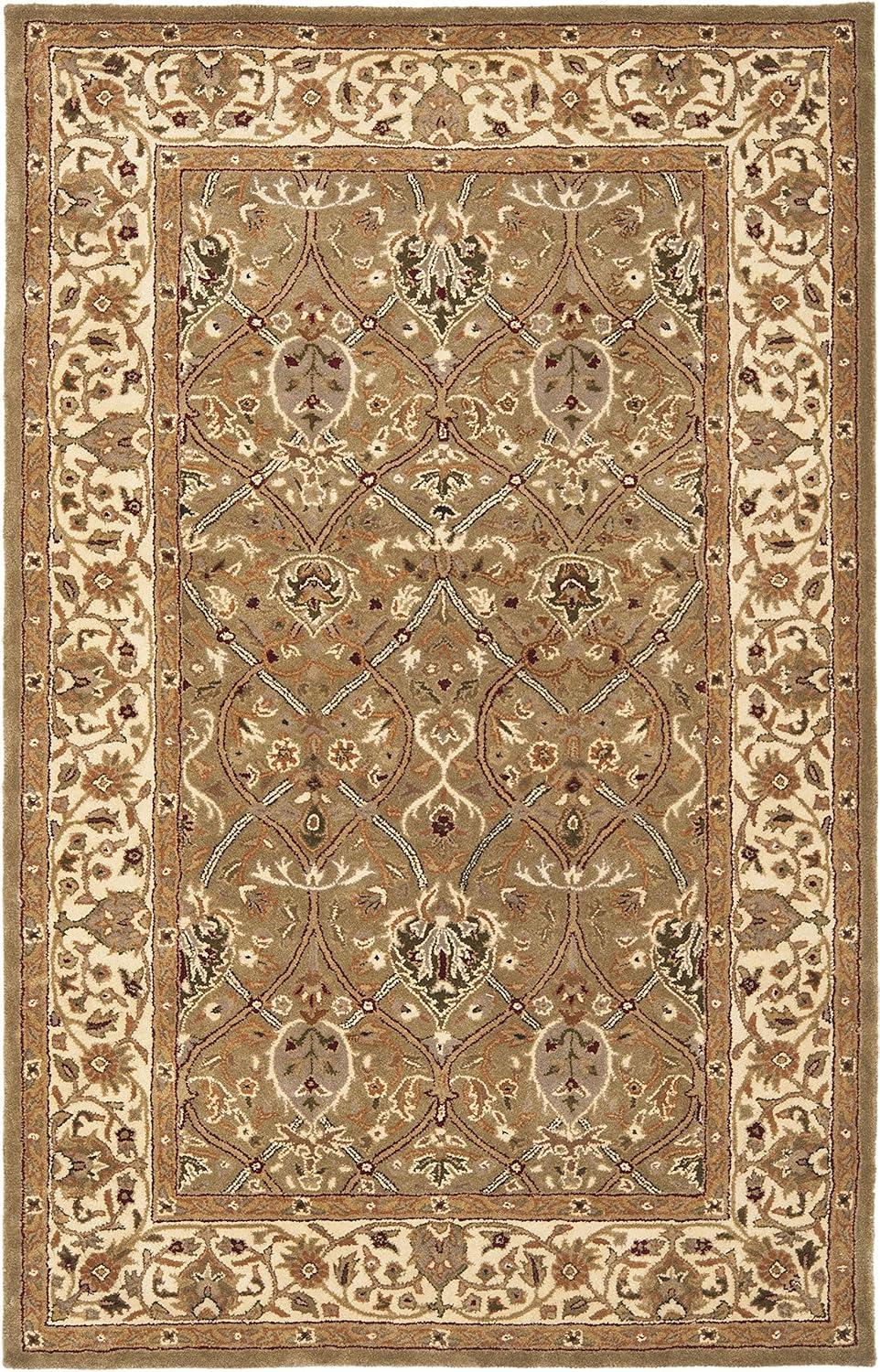 Persian Legend PL819 Hand Tufted Rectangle Traditional Area Rug - Light Green/Beige - 5' X 8' - Safavieh.