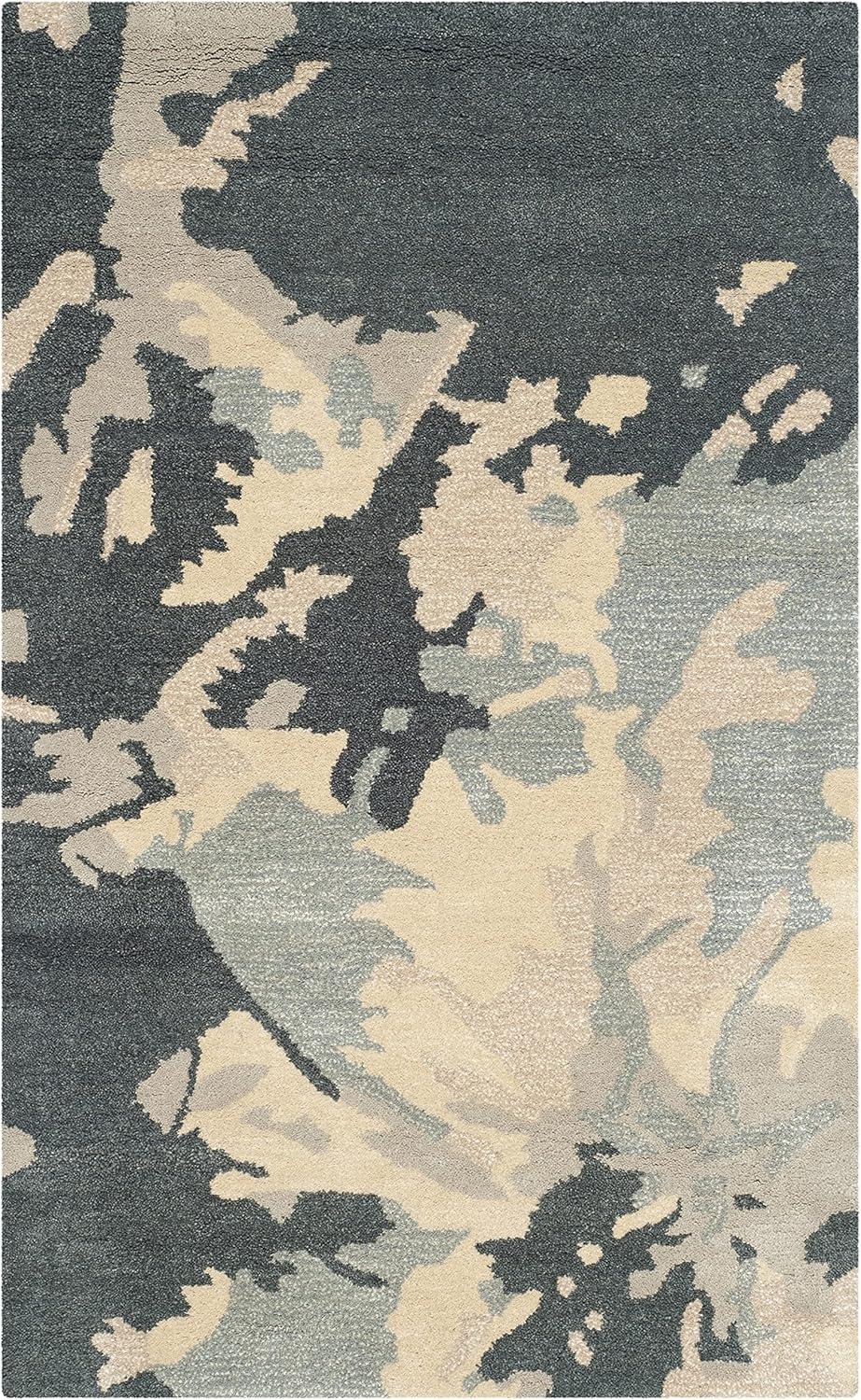 Bella BEL670 Hand Tufted Accent Rug - Steel Blue - 3'x5' - Safavieh.