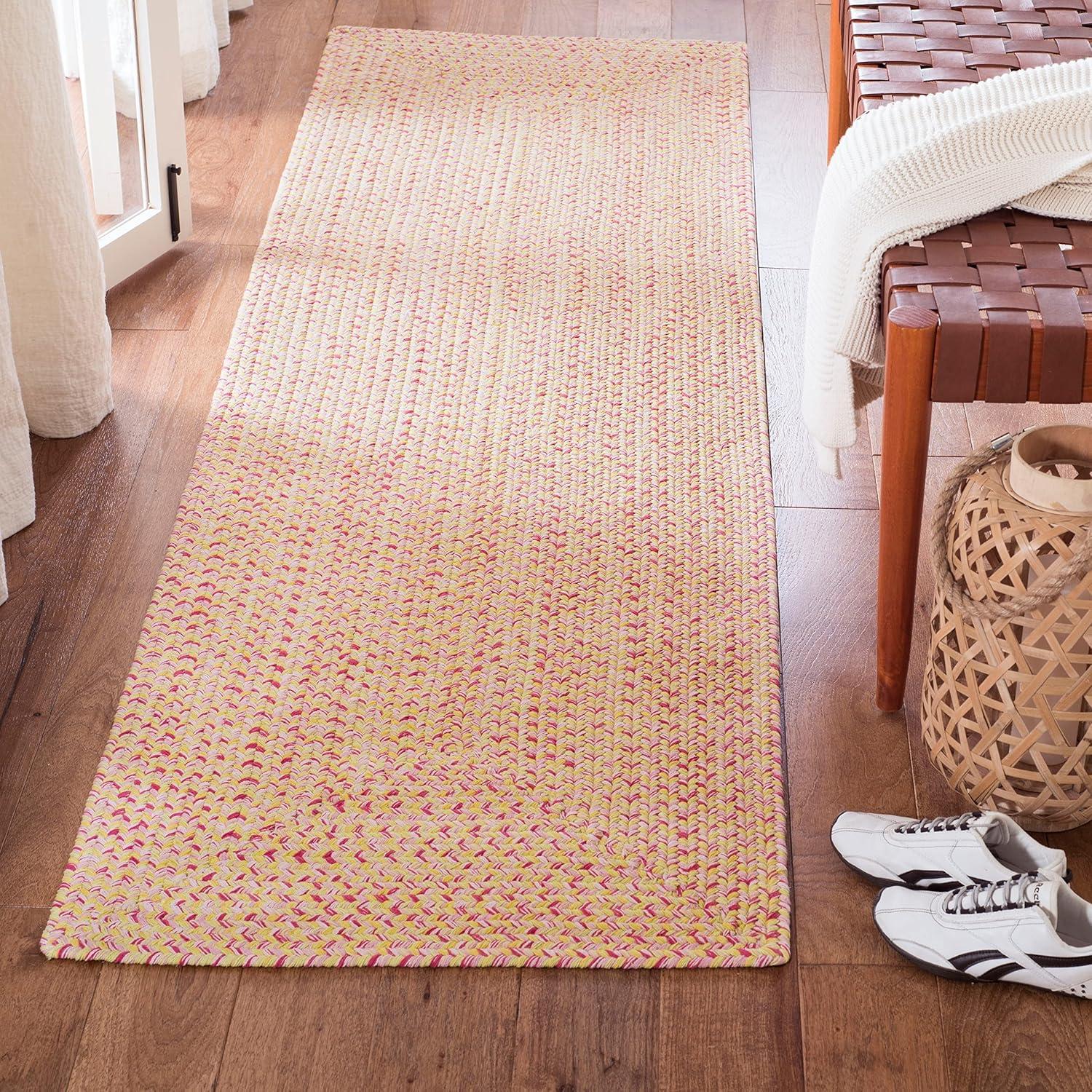 Braided BRD164 Hand Woven Area Rug - Multi - 3'x5' Oval - Safavieh.