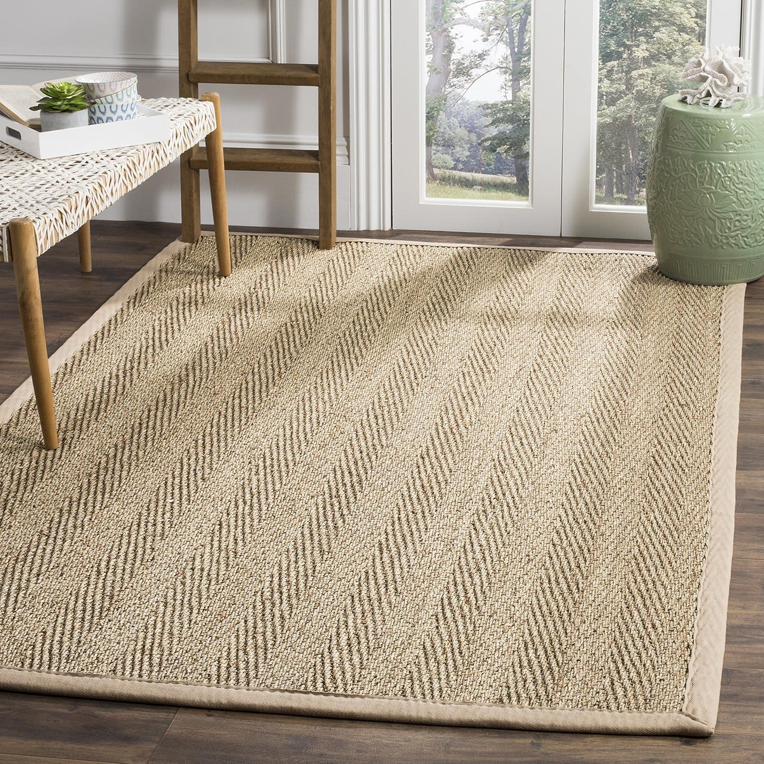 Natural Fiber NF115 Power Loomed Indoor Area Rug - Natural/Beige - 4'x6' - Safavieh