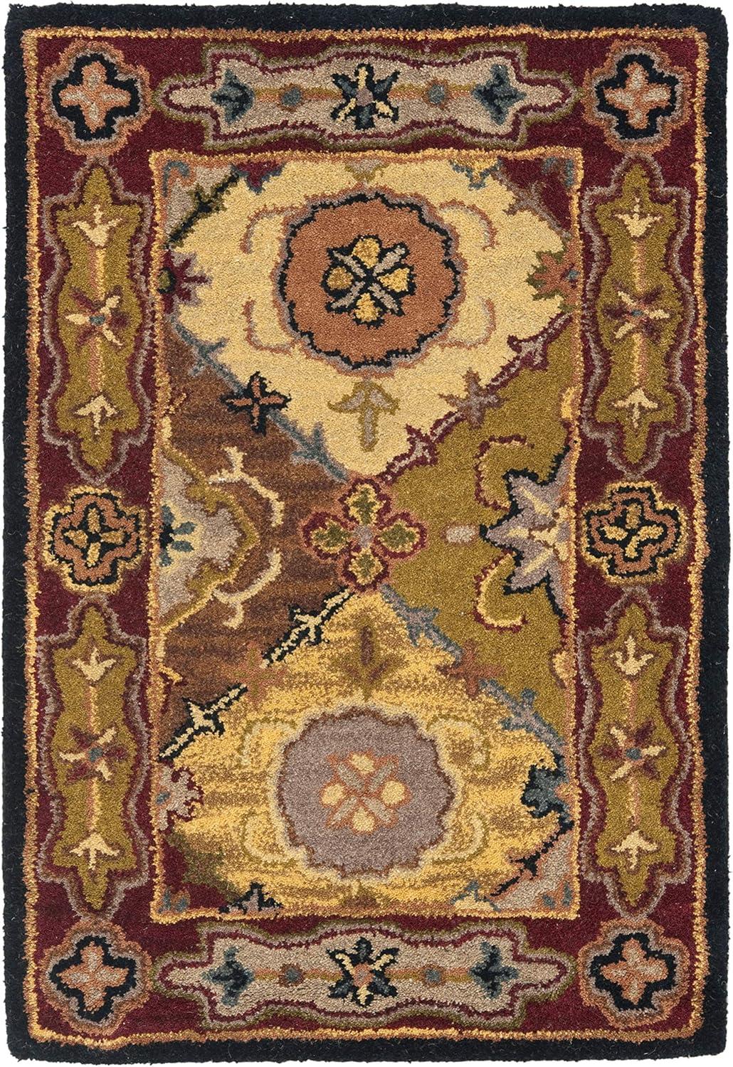 Heritage HG512 Hand Tufted Accent Rug - Multi/Red - 2'x3' - Safavieh.