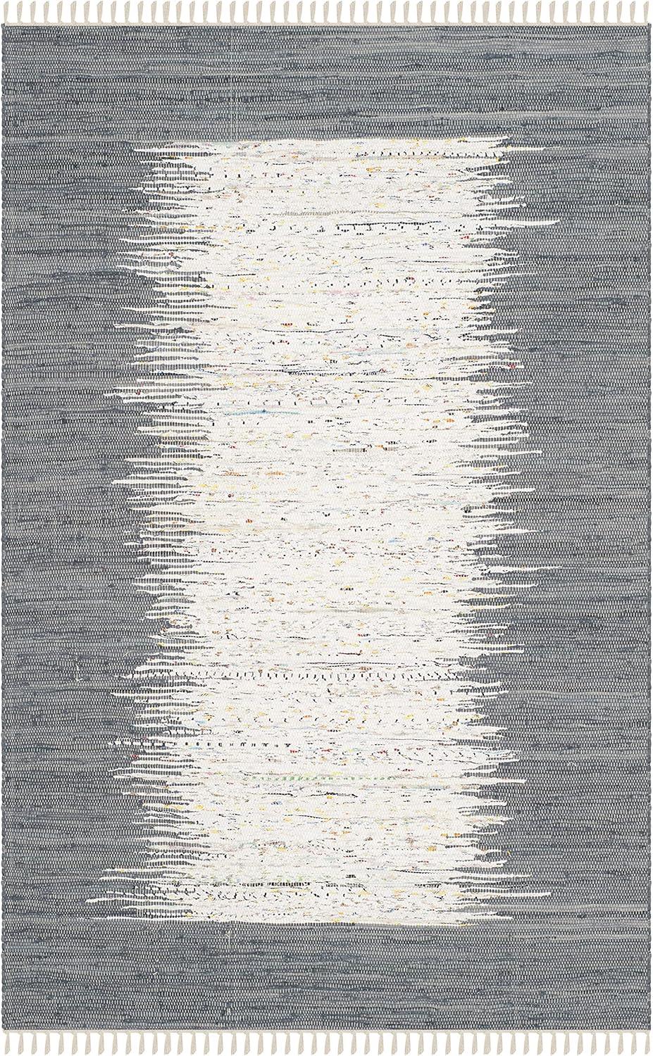 Montauk MTK711 Hand Woven Indoor Area Rug - Ivory/Grey - 5'x8' - Safavieh.