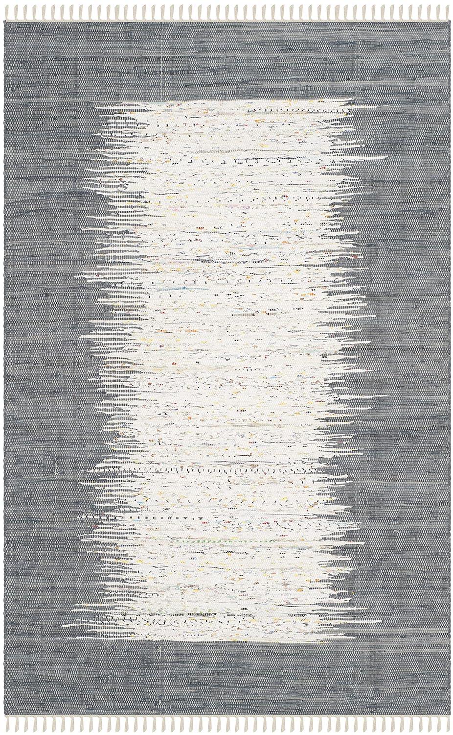 Montauk MTK711 Hand Woven Indoor Area Rug - Ivory/Grey - 5'x8' - Safavieh.