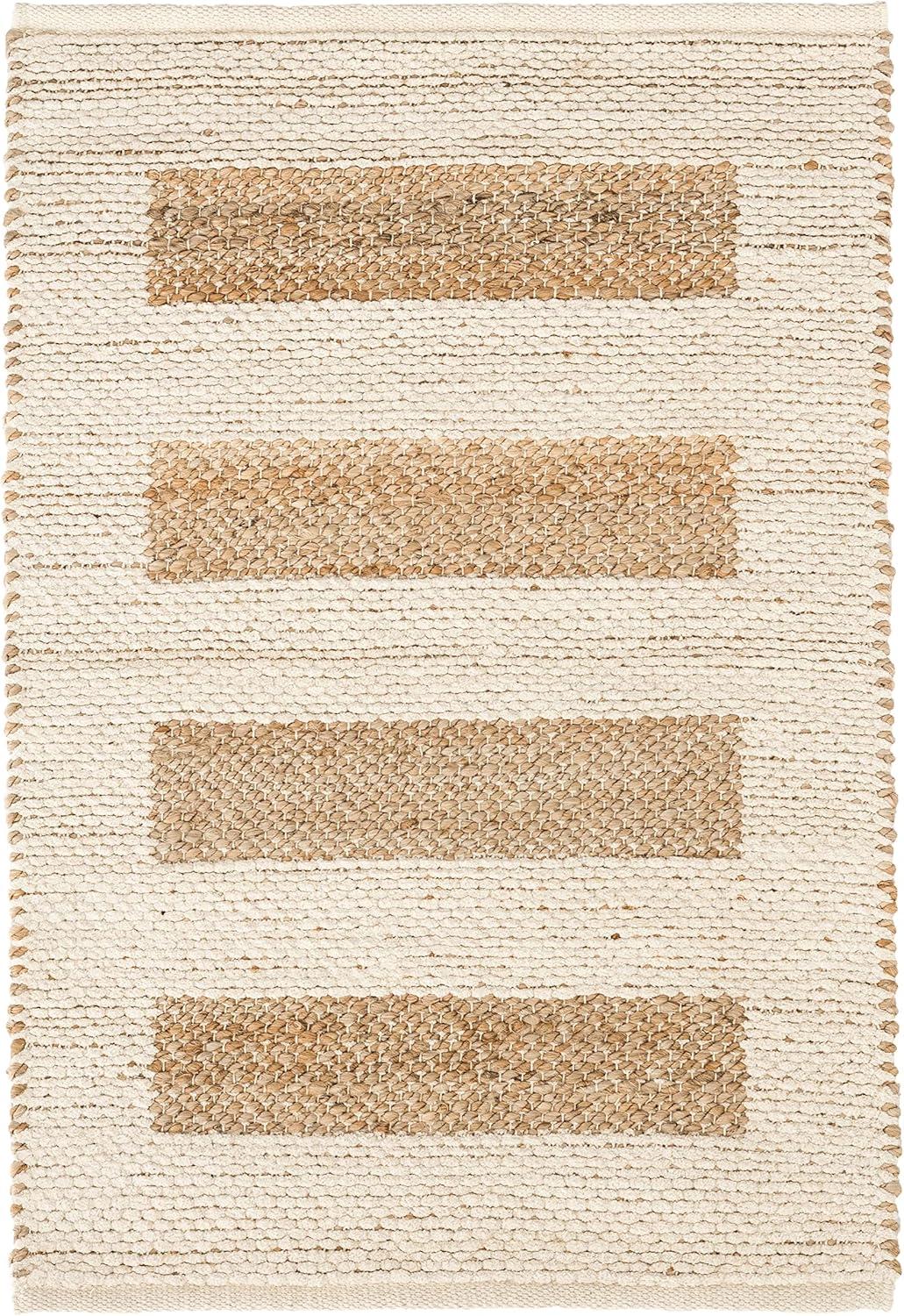 Milo Ivory Handwoven Jute/Cotton Rug