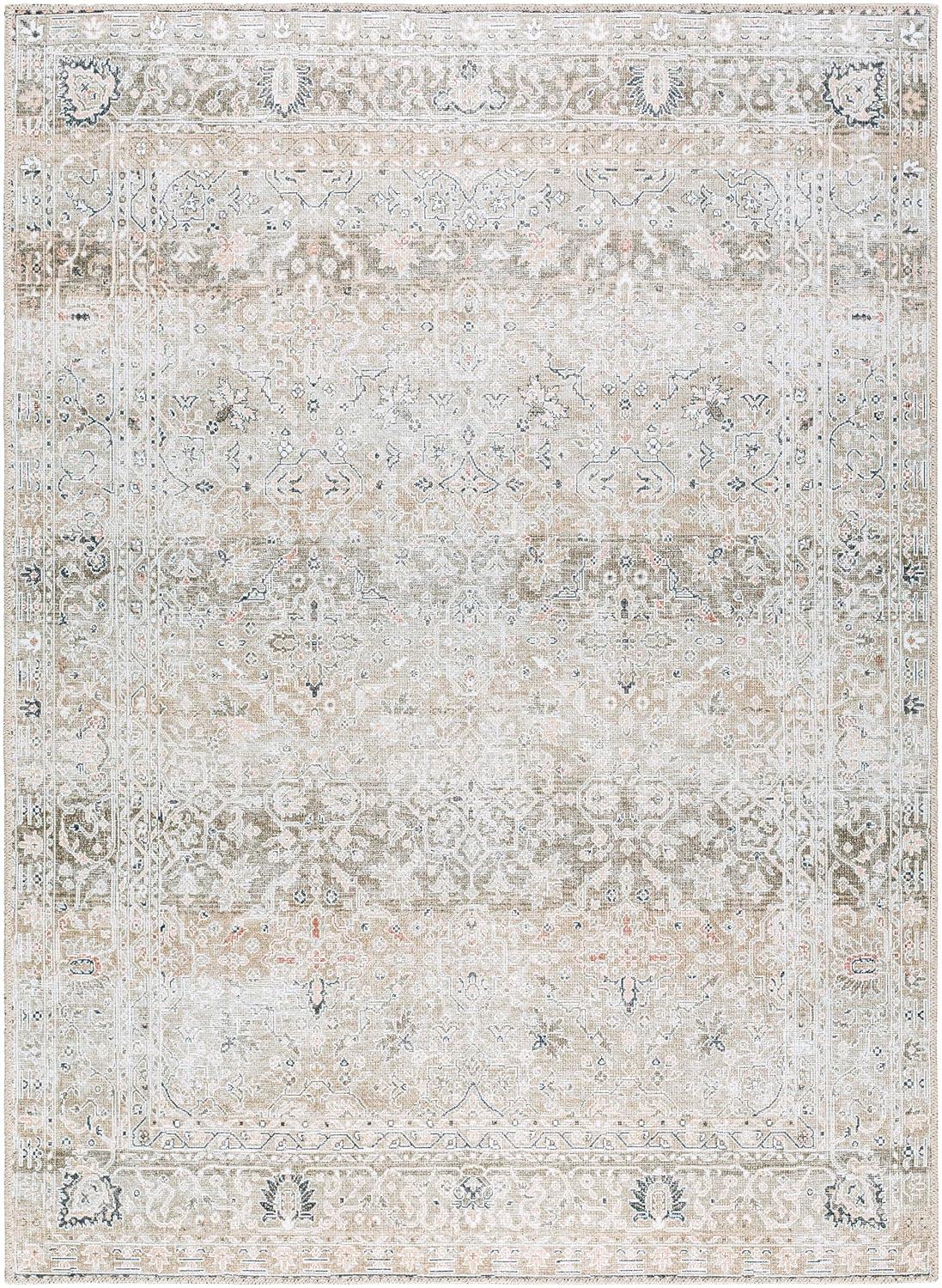 Our PNW Home x Livabliss Our PNW Home x Livabliss Machine Washable Oriental Boho Brown Area Rug