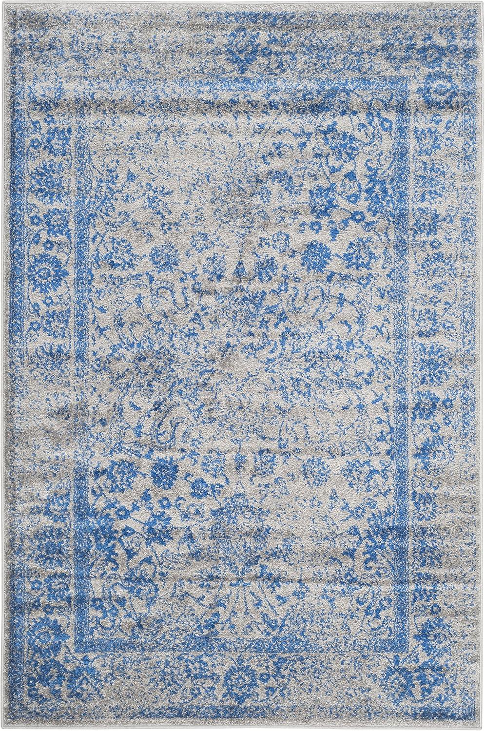 Adirondack ADR109 Machine Made Indoor Area Rug - Grey/Blue - 5'-1"x7'-6" - Safavieh