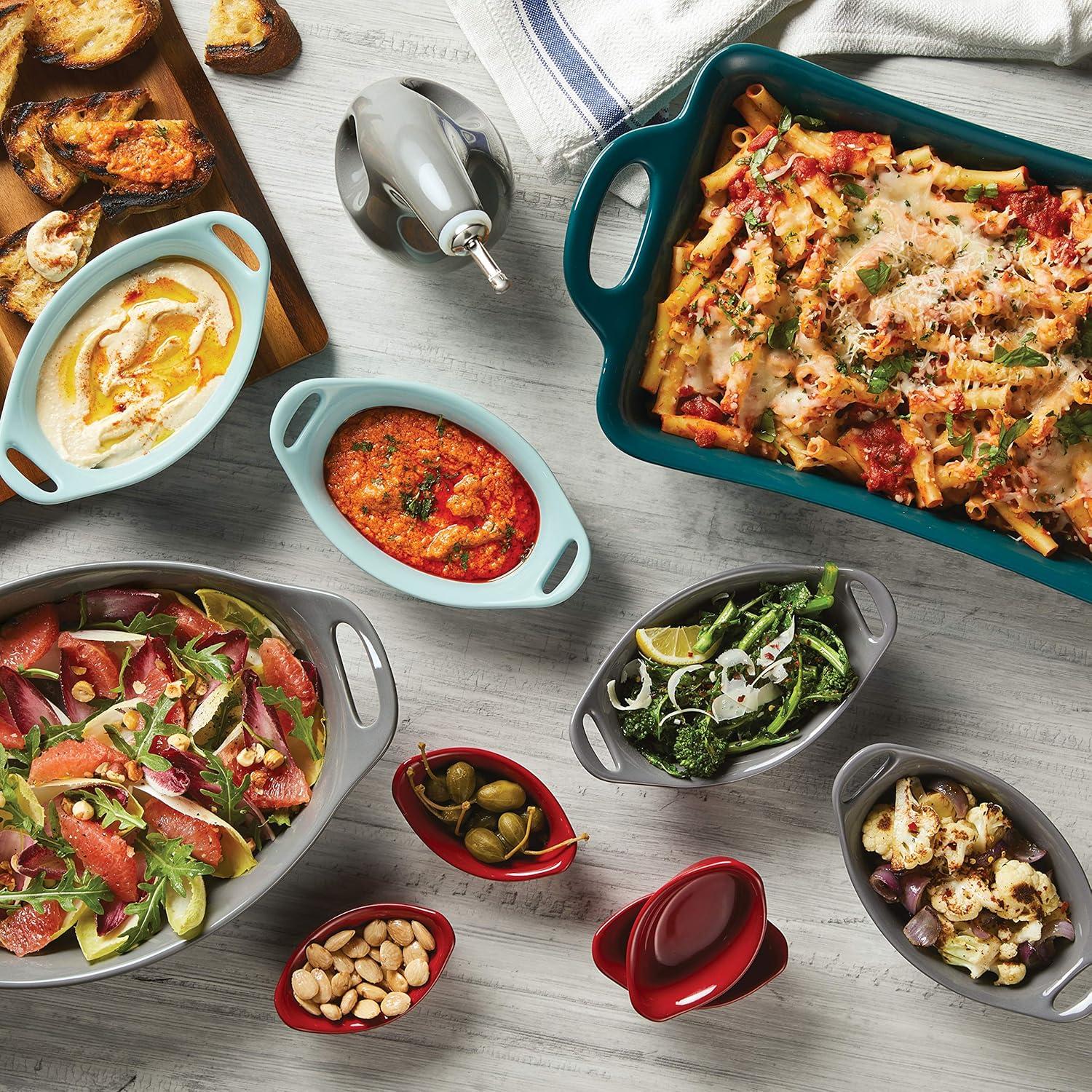 Rachael Ray Rachael Ray Ceramics Oval Au Gratin Baker Set (Set of 2)