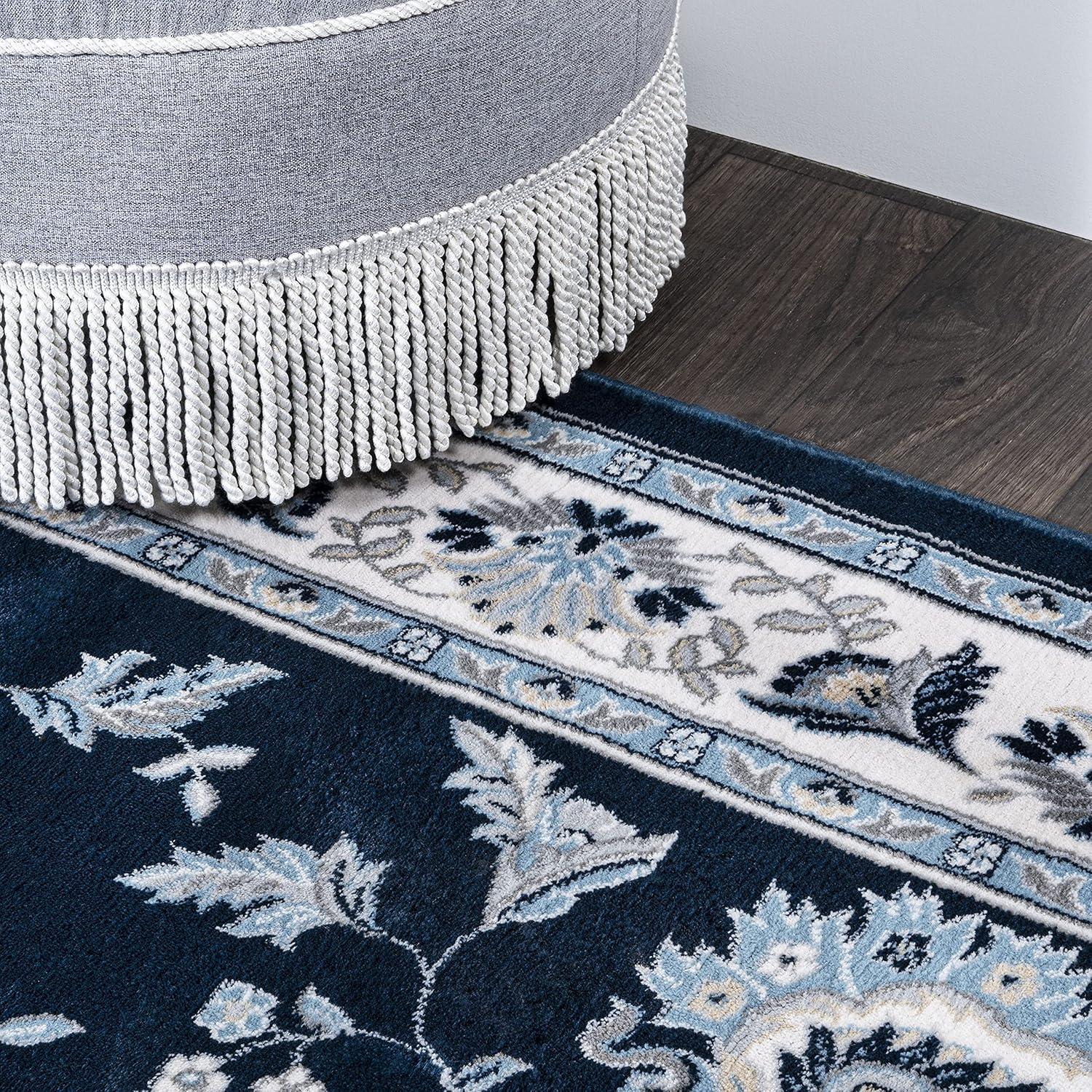 3'x5' Cherie French Cottage Area Rug, Navy/Ivory - JONATHAN Y