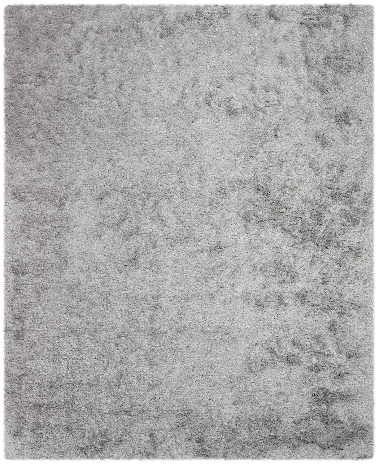 SAFAVIEH Paris Darwin Plush Polyester Shag Area Rug, Sage, 8' x 10'