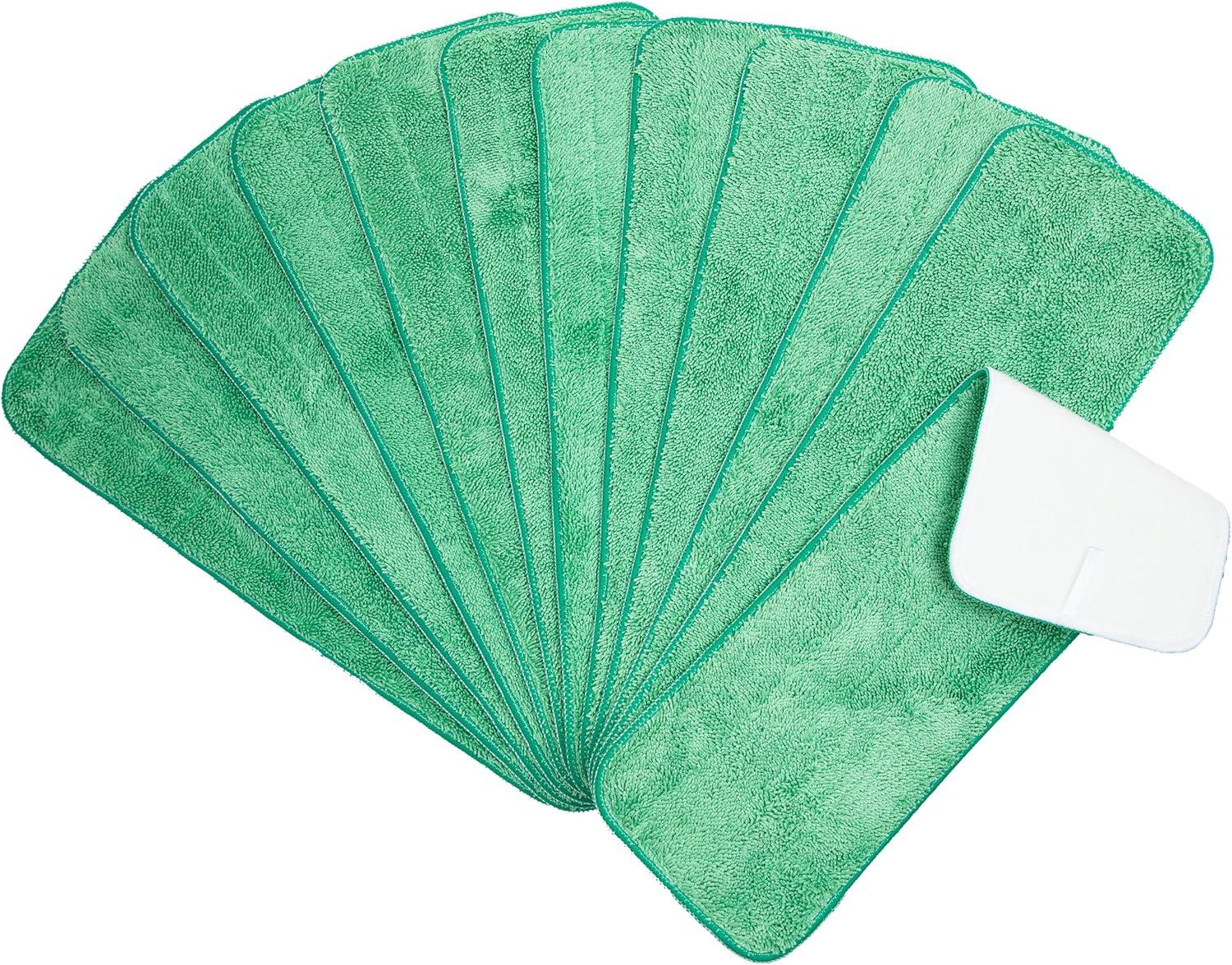 Arkwright Wet Mop Replacement Pads (12 Pack), Microfiber, 24 in., Green