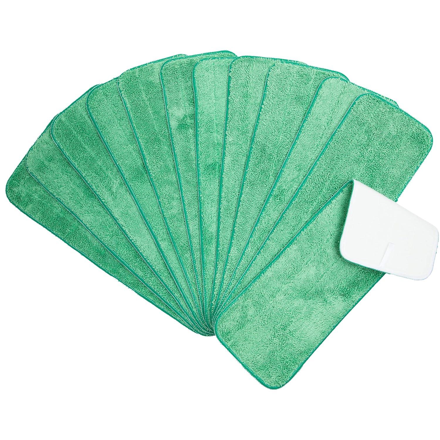 Arkwright Wet Mop Replacement Pads (12 Pack), Microfiber, 24 in., Green