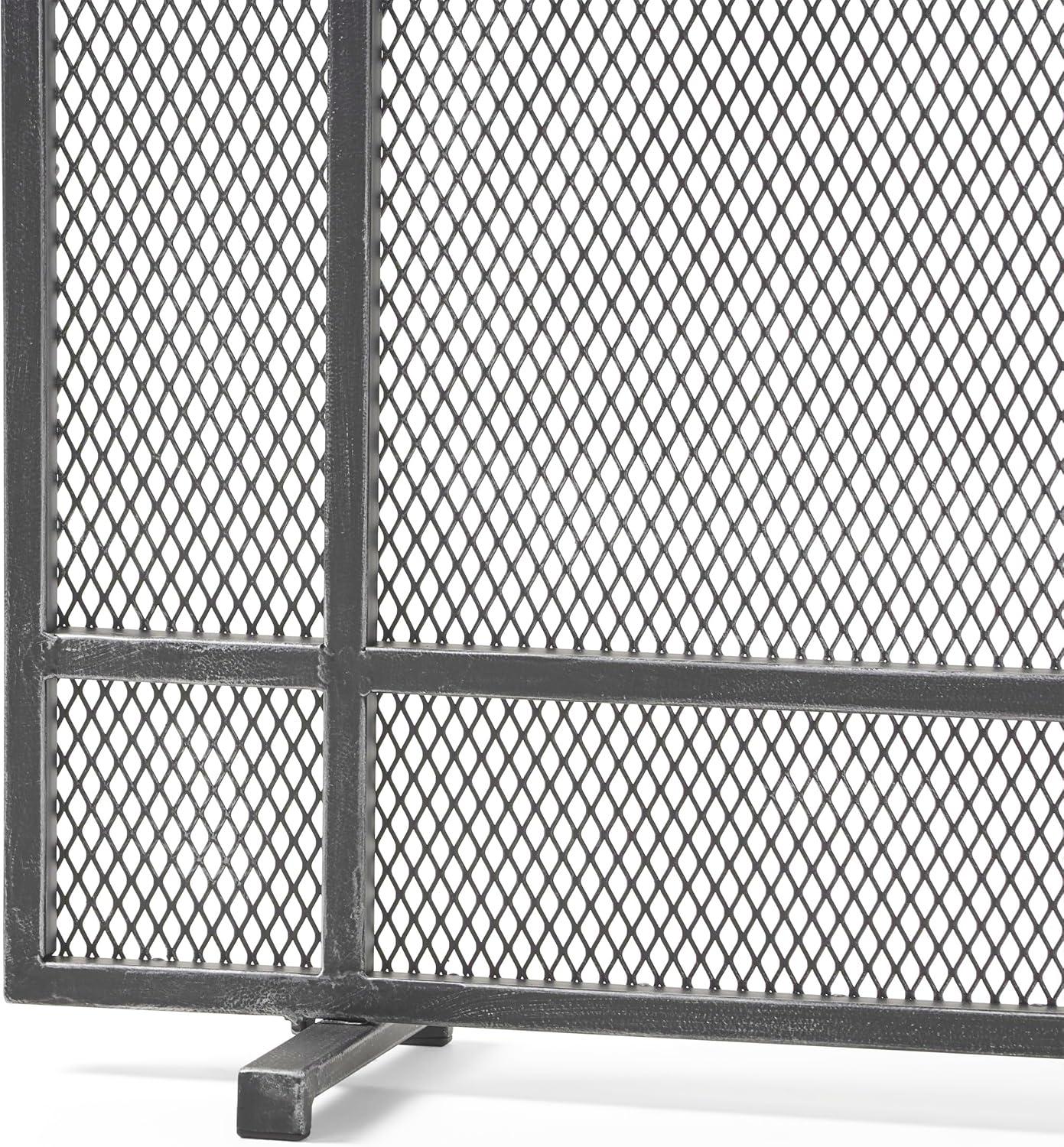 Markus Modern Single Panel Iron Firescreen