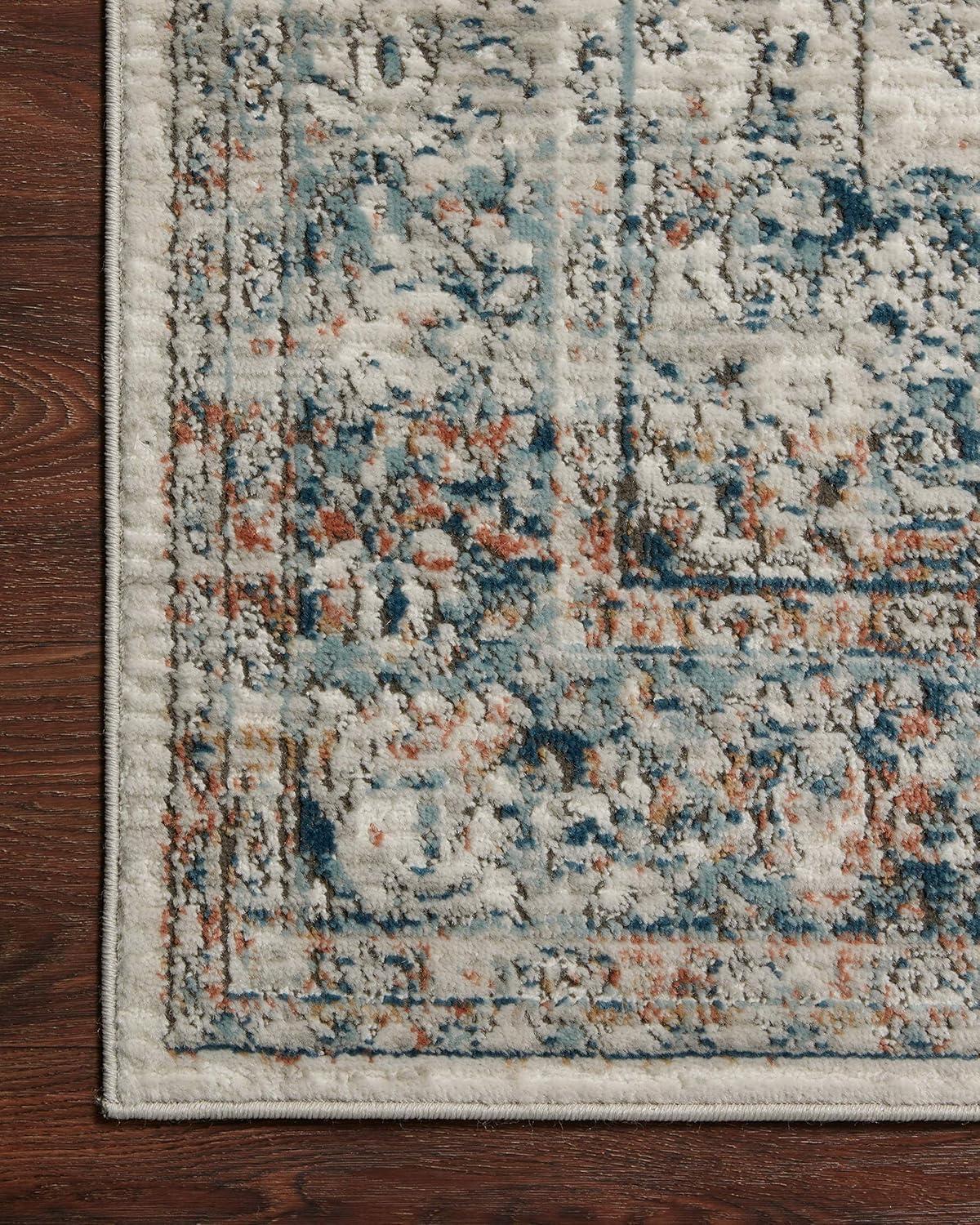 Loloi II BIANCA IVORY / OCEAN 9-9" x 13-6"