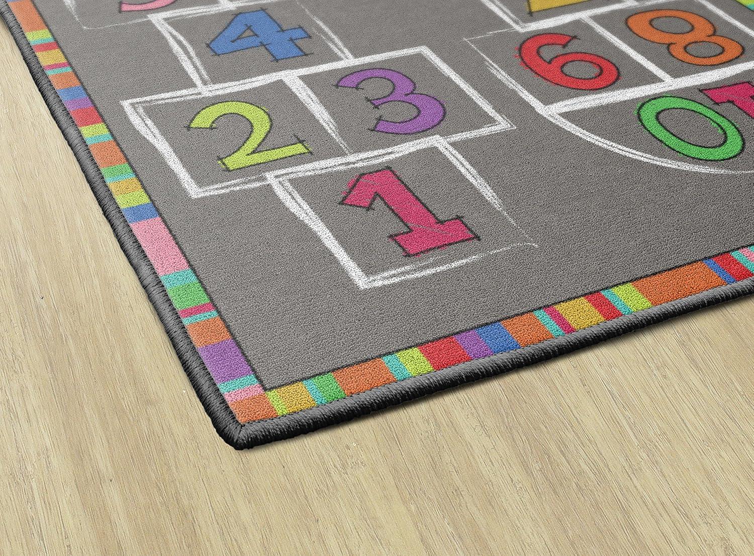 Flagship Carpets Hopscotch Rainbow Numbers Children's Area Rug, 3' x 5'