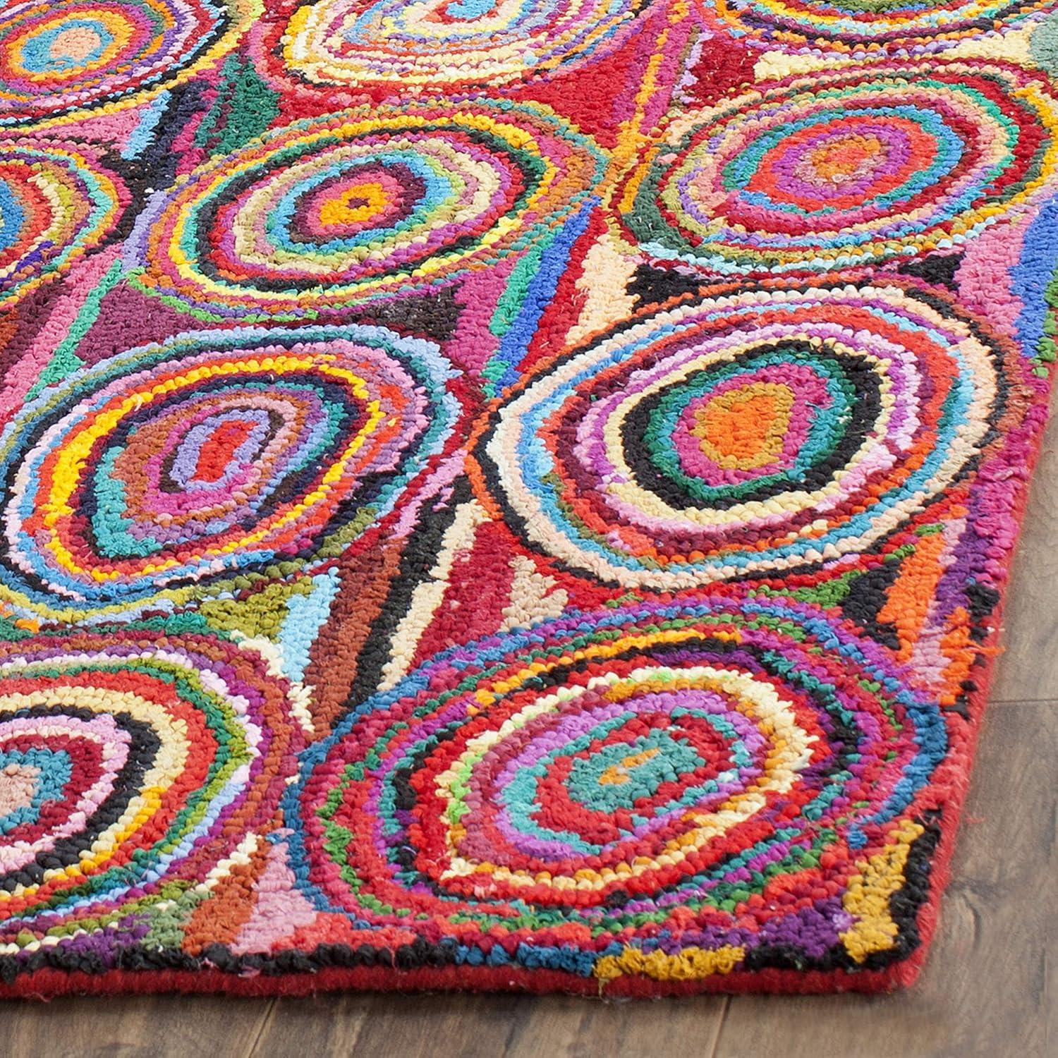 Nantucket NAN143 Hand Tufted Indoor Accent Rug - Pink/Multi - 2'x3' - Safavieh.