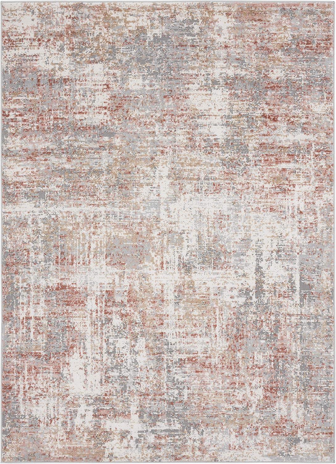 United Weavers Austin Area Rug 4540 20160 Elegance Blue Vintage Scratched 5' 3" x 7' 2" Rectangle