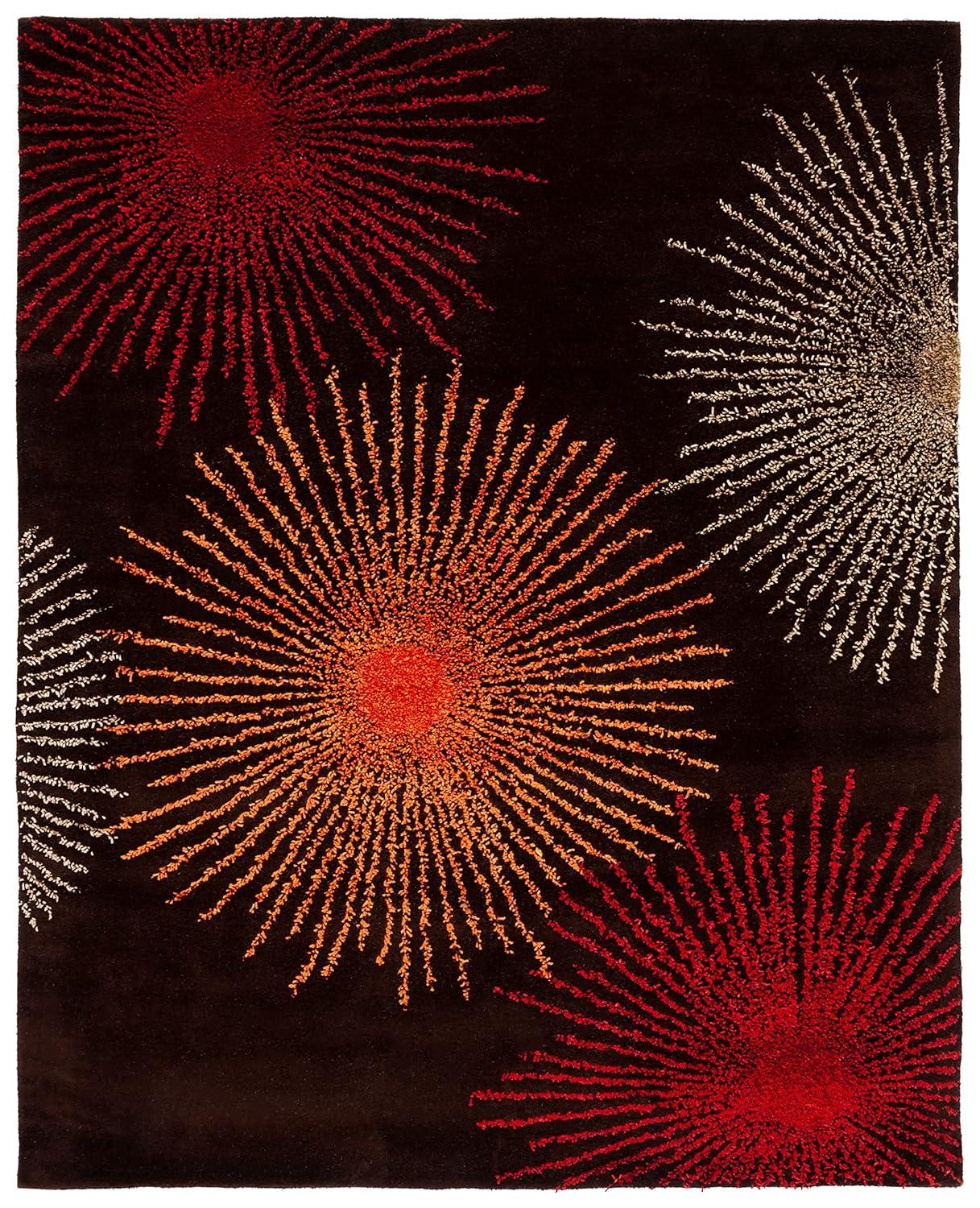Soho SOH712 Hand Tufted Area Rug - Brown/Multi - 8'3"x11' - Safavieh.