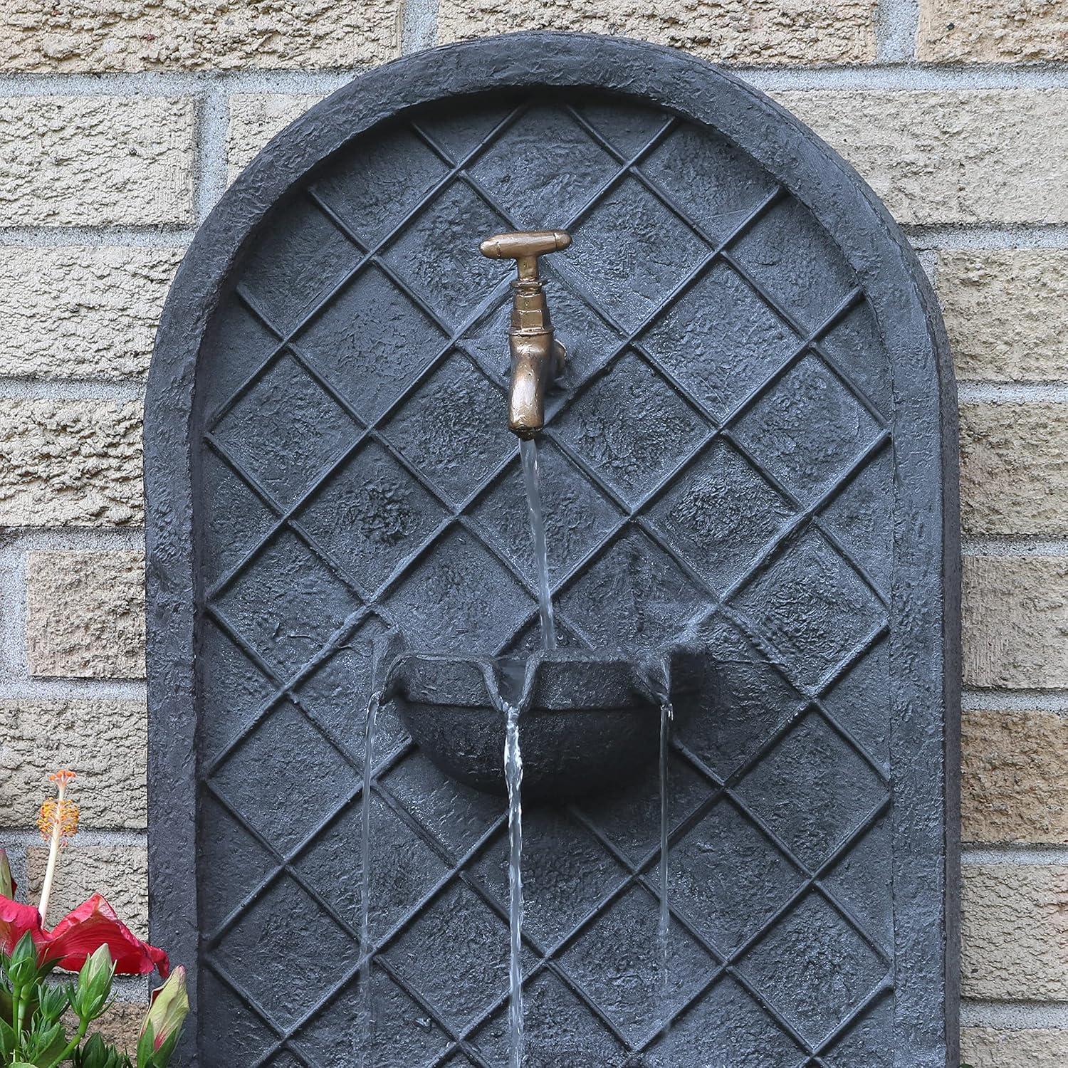 Millwood Pines Tristin Weather Resistant Wall Base Fountain