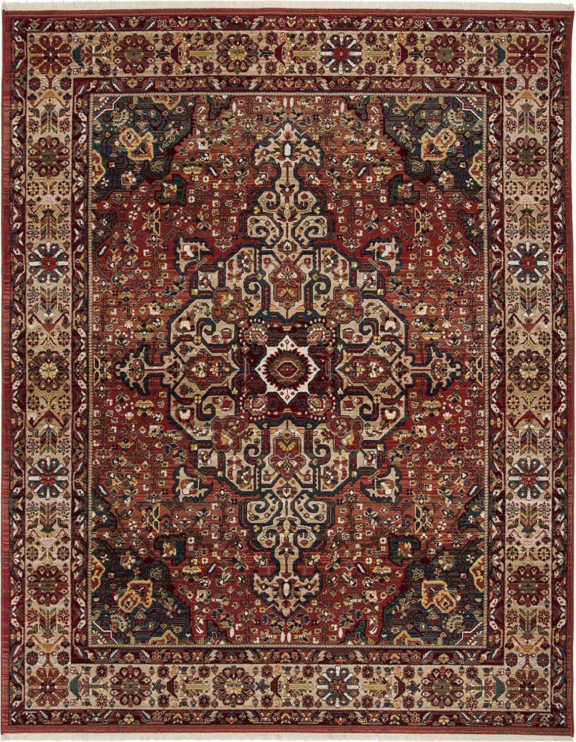 Kashan KSN305 Power Loomed Rugs - Safavieh