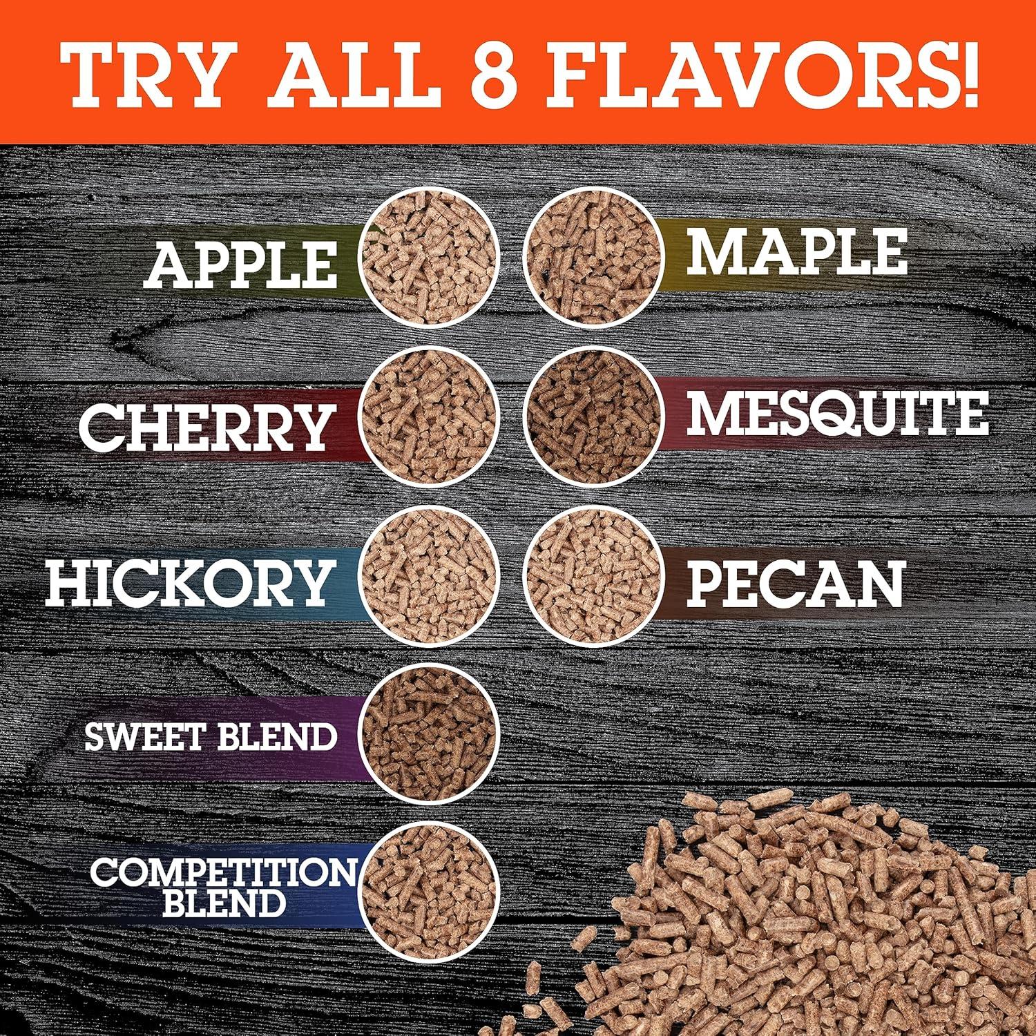 Camerons Smoking Wood Pellets (Apple, 1 Pint)- Kiln Dried BBQ Pellets- 100% All Natural Barbecue Smoker Chips- for Pellot Smokers and Pellet Grills - Easy Combustion, Infuse Smokey Flavor