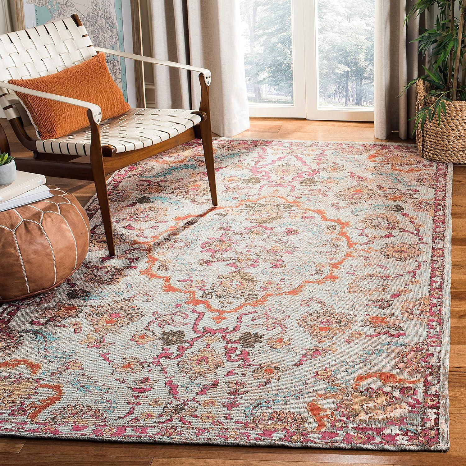 Classic Vintage CLV102 Power Loomed Area Rug - Red/Beige - 6'x9' - Safavieh.
