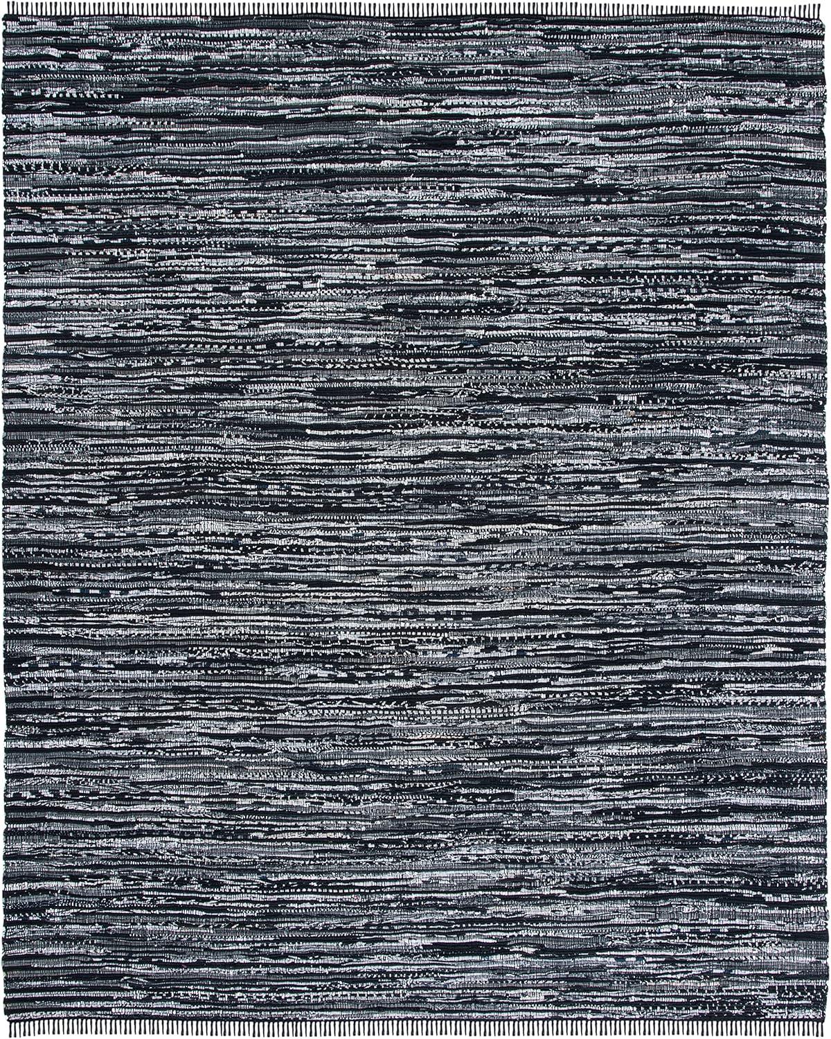 Fales Rag Rug Hand Woven Cotton Striped Rug