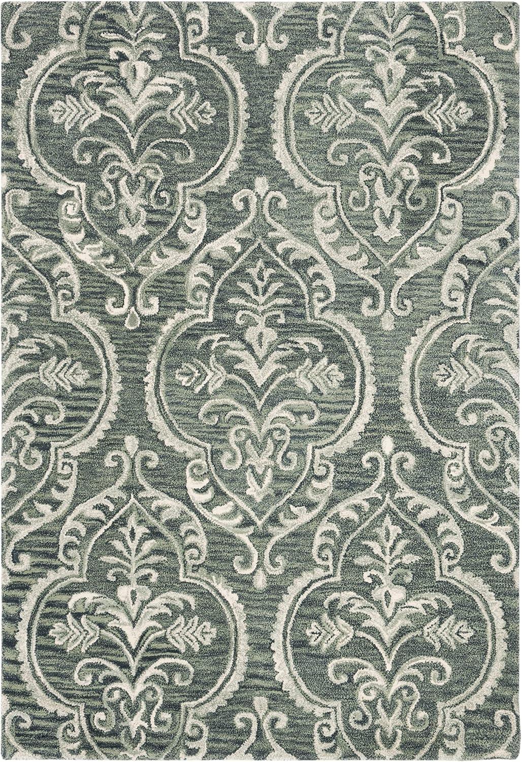 Blossom BLM603 Hand Tufted Area Rug - Blue/Sage - 8'x10' - Safavieh.