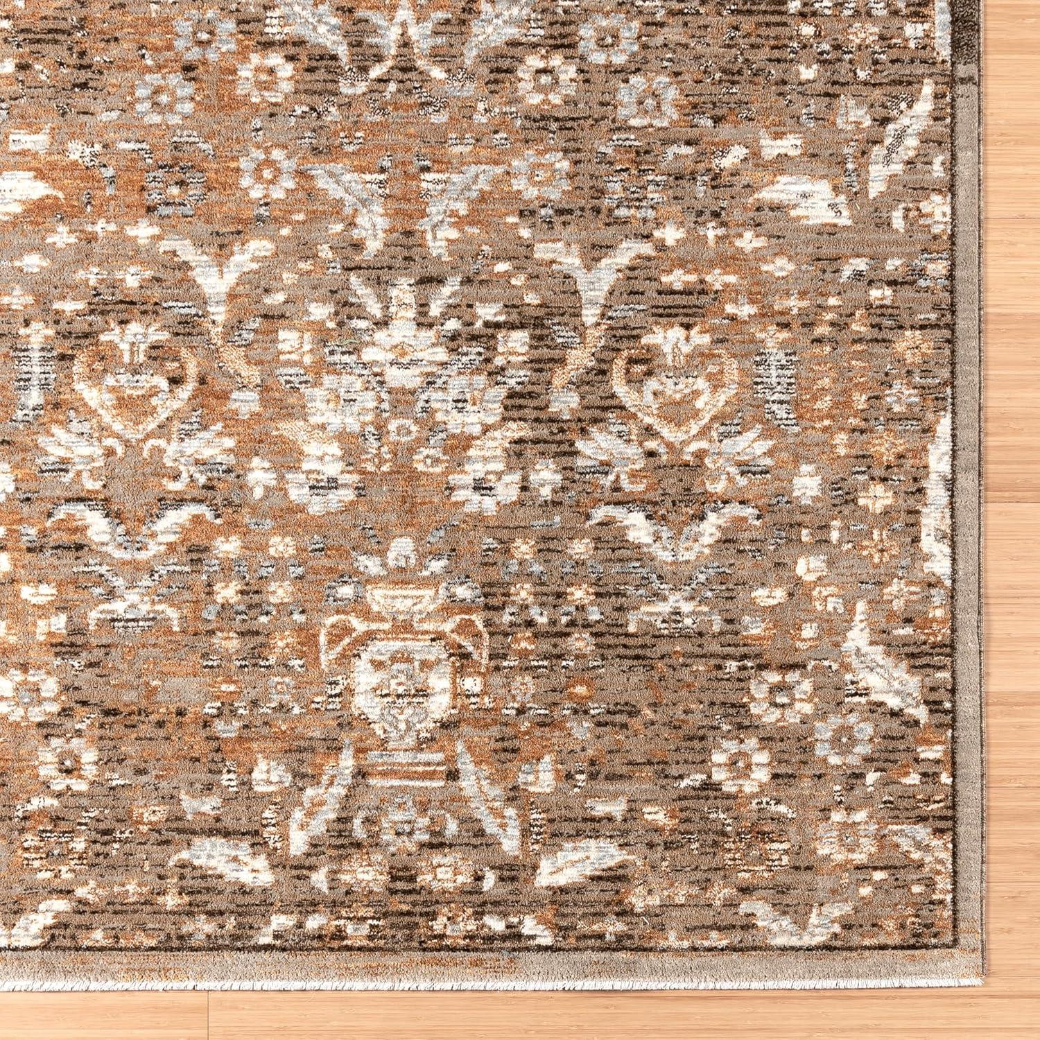 Gertmenian Damita Gavi Traditional Moroccan Brown/Tan/Beige/Ivory Polypropylene Area Rug