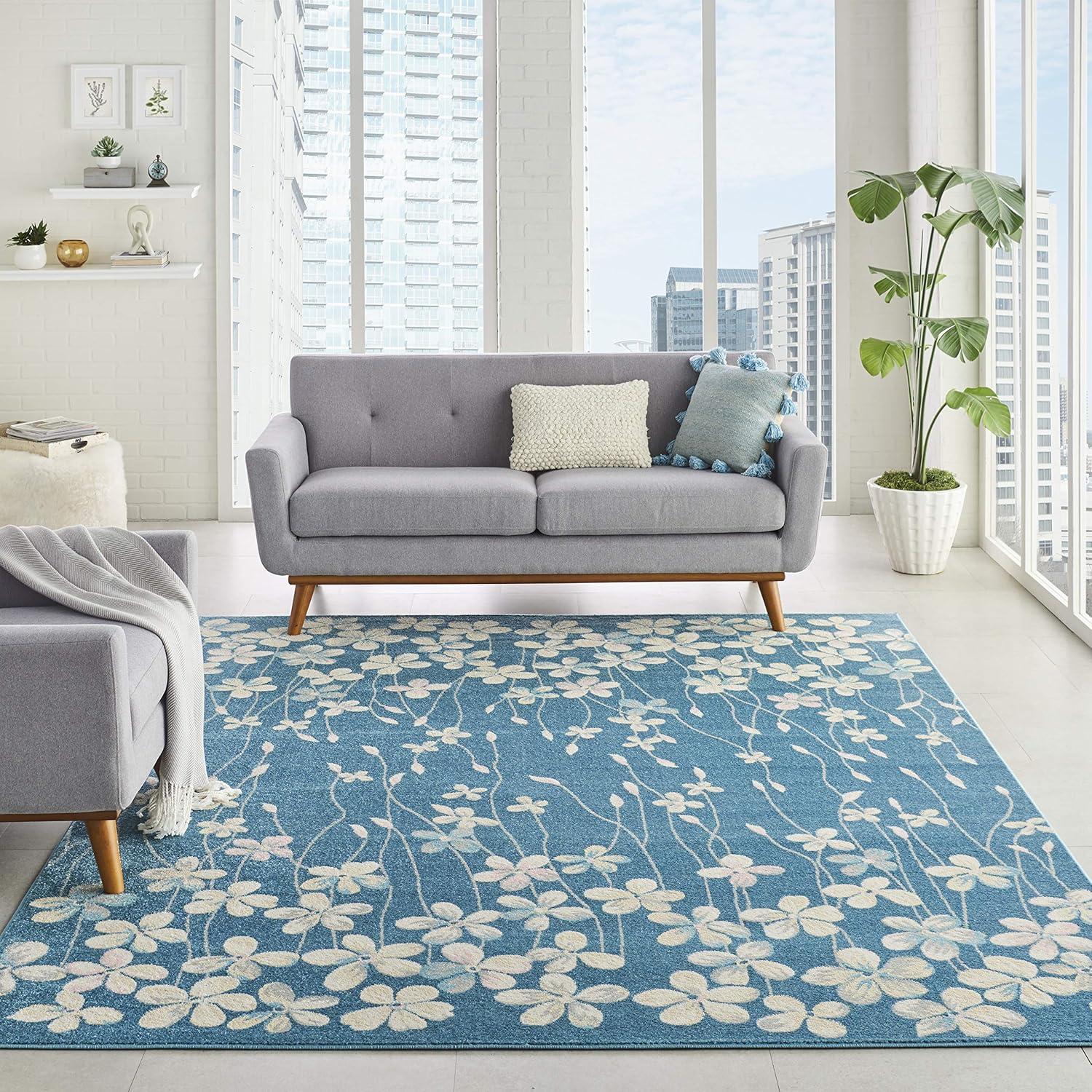 Nourison Tranquil Bohemian Botanical Bloom Area Rug